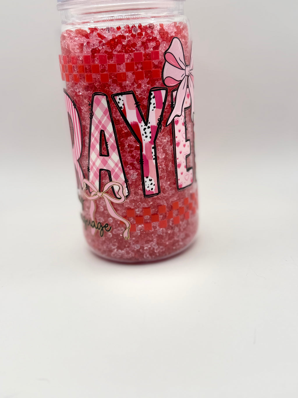 16 oz Prayer is my Love Language snow globe cup