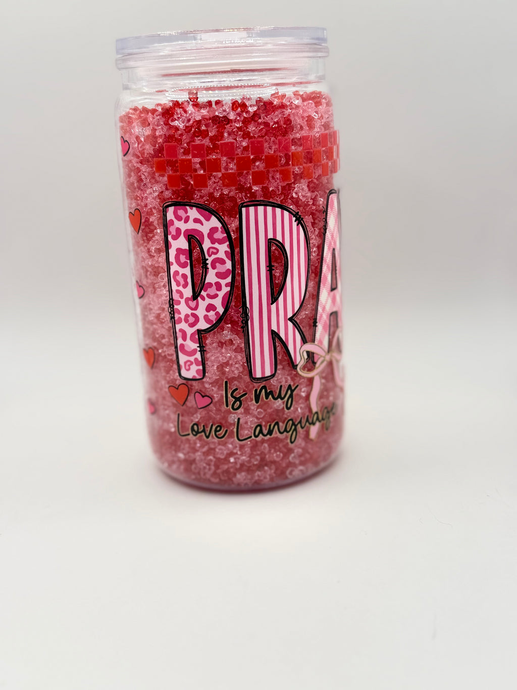 16 oz Prayer is my Love Language snow globe cup