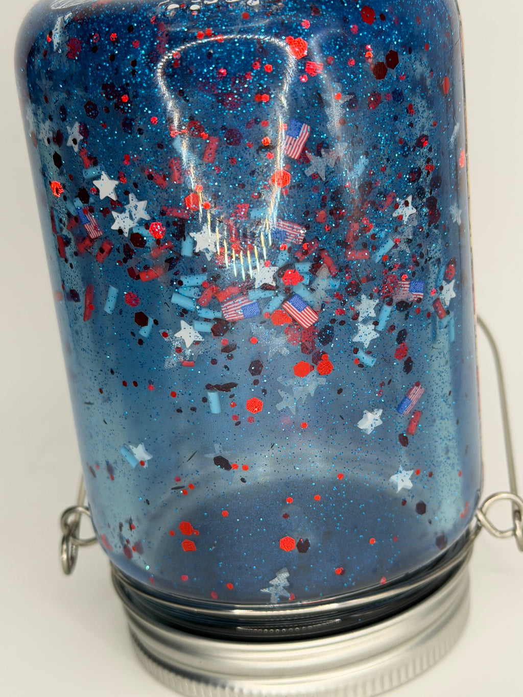 11 oz Band of Brothers glass Snow Globe Solar Light/cup