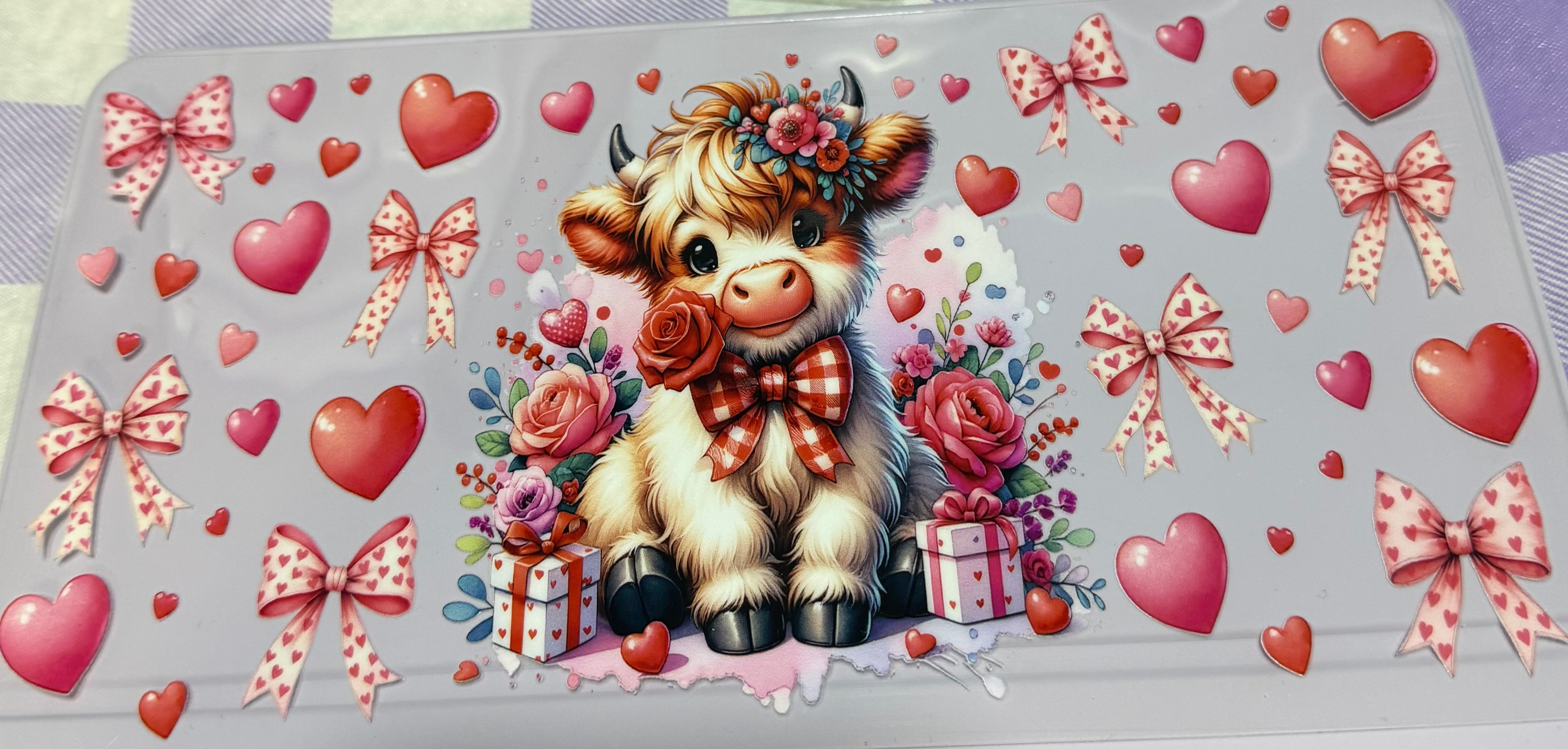 Valentines cow wrap