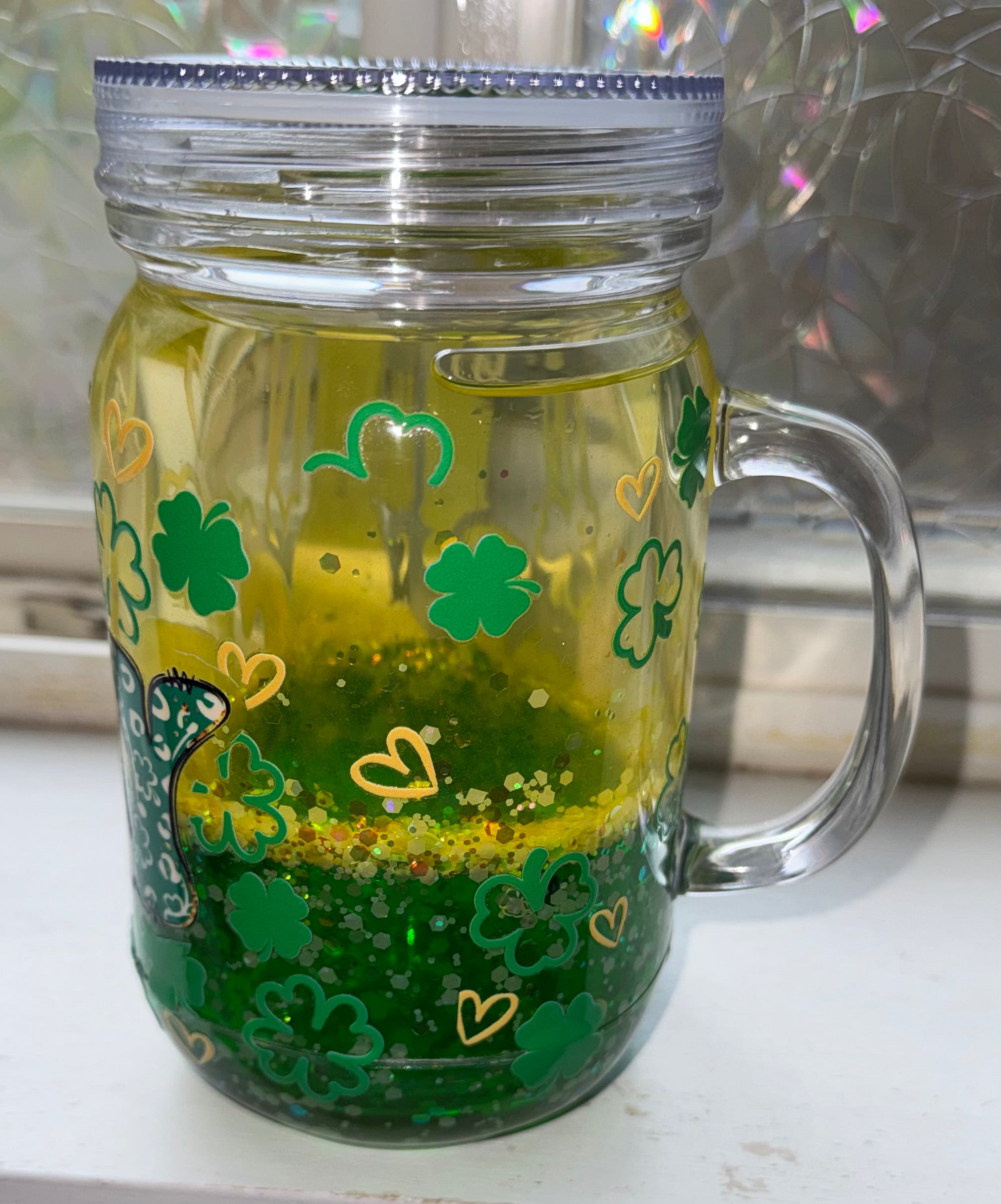 20 oz Lucky mason jar drip tumbler