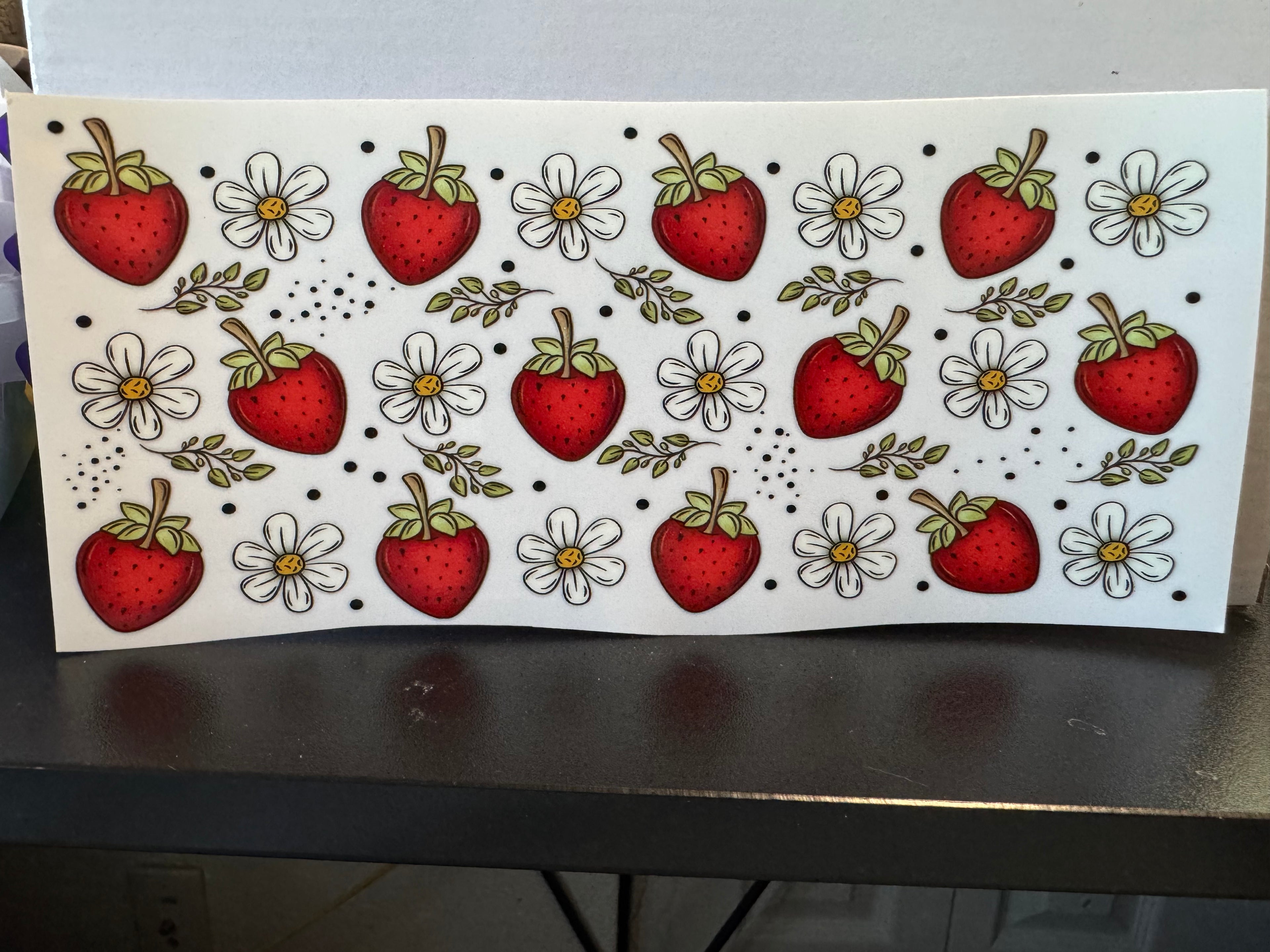 Strawberry and flower wrap