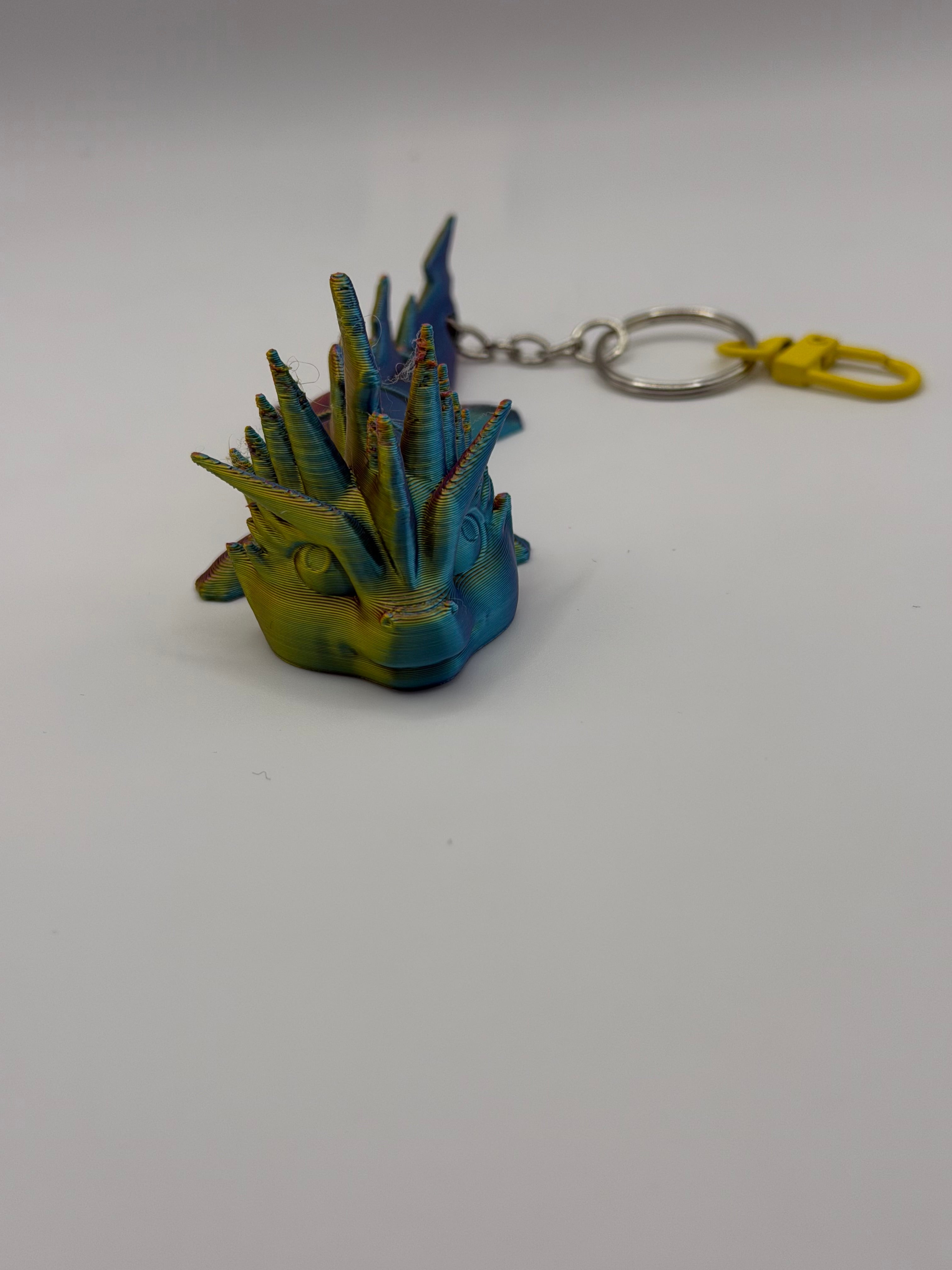 3D Articulated Dragon Key Chain