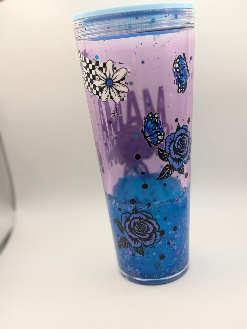 24 oz Mama snow globe cup