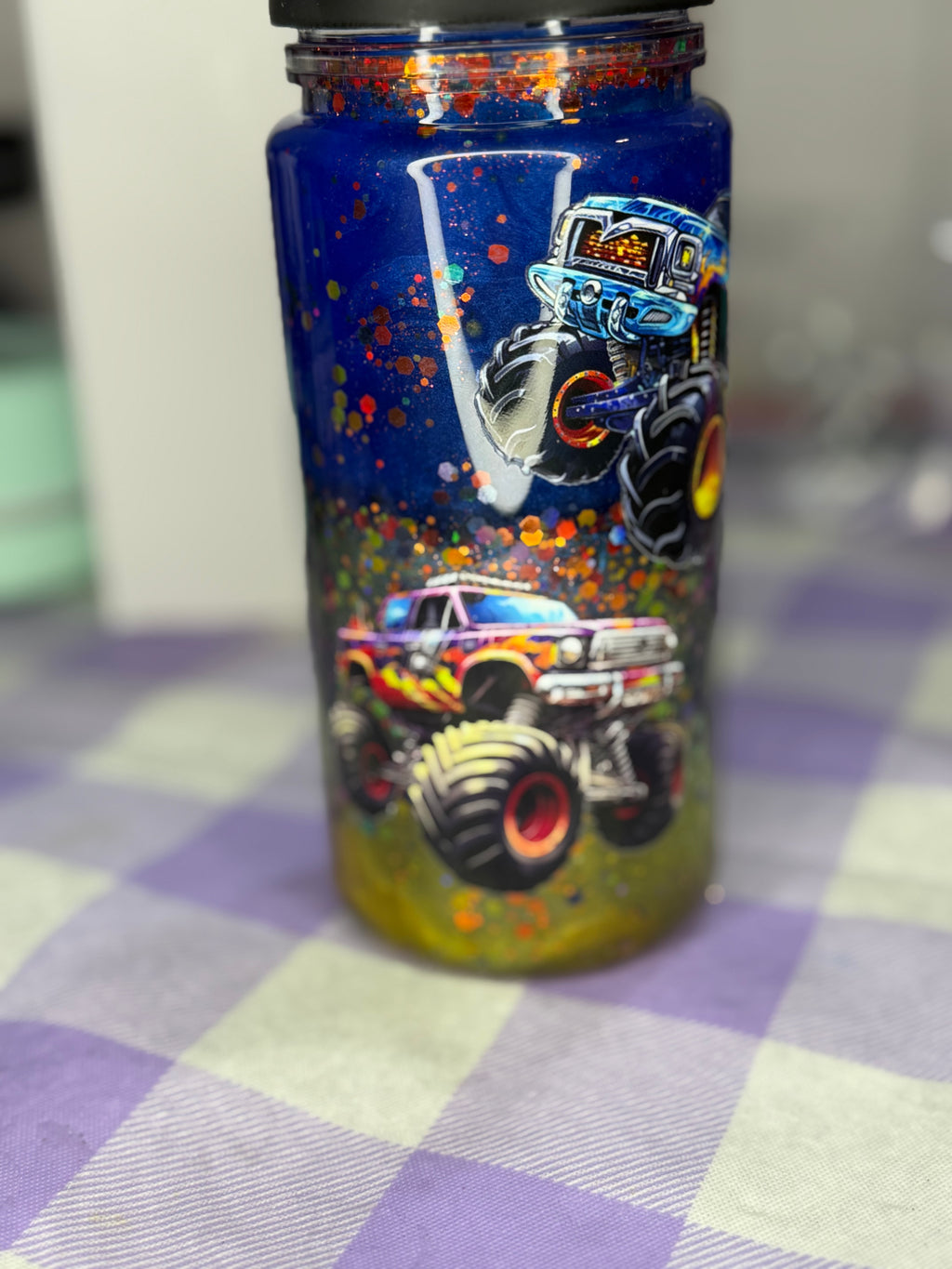 10 oz Kids Monster Truck Lava cup