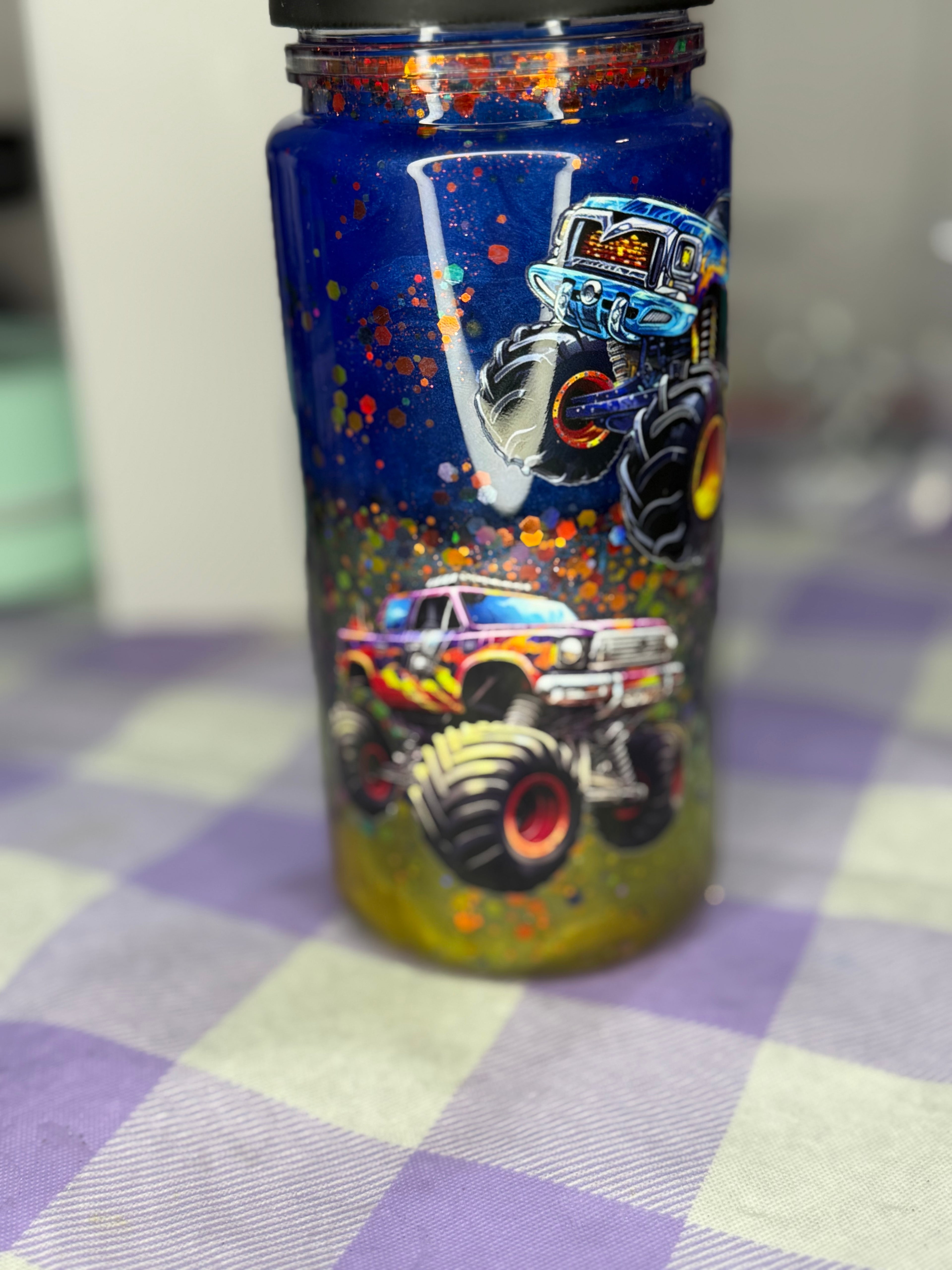 10 oz Kids Monster Truck Lava cup