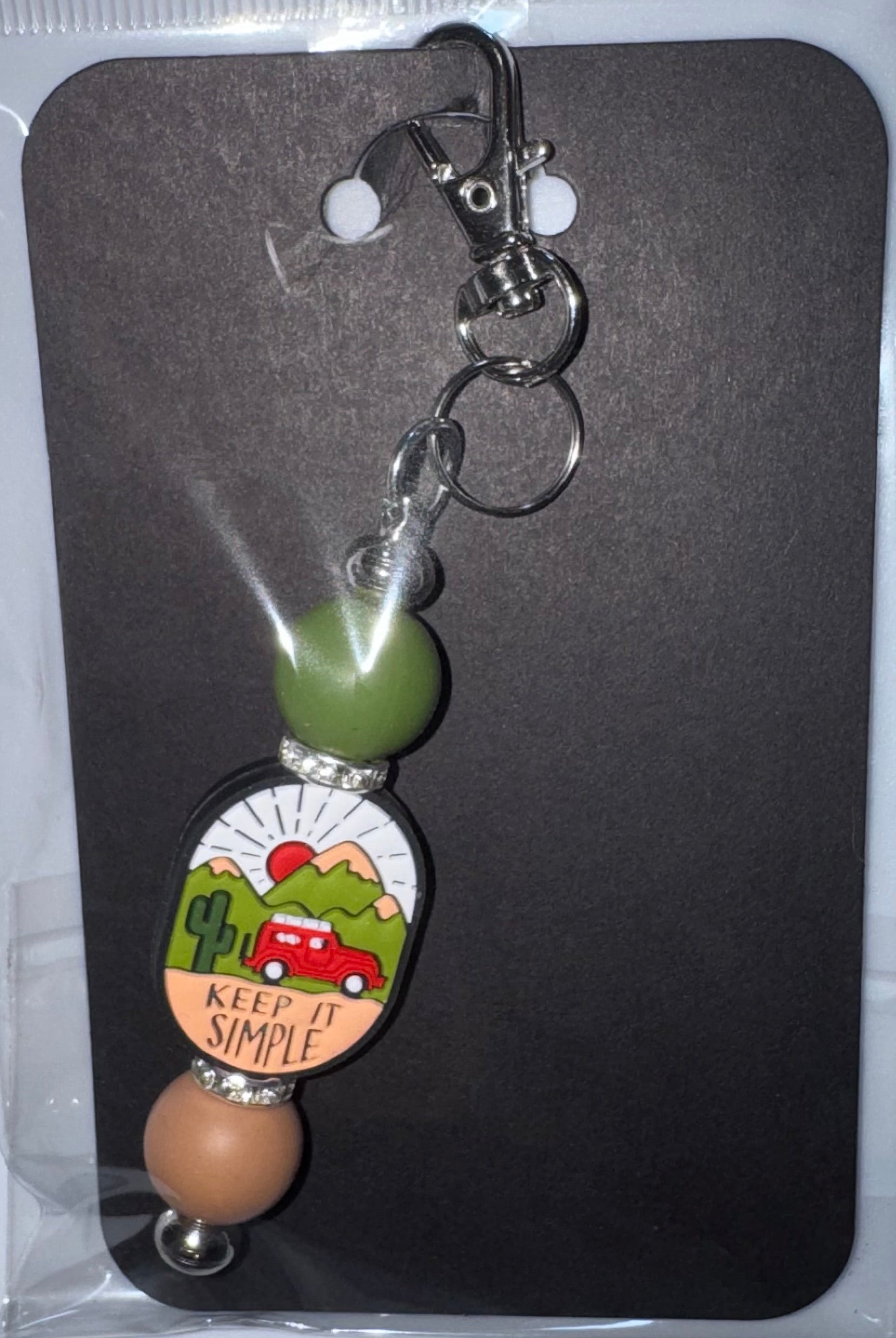 Keep it Simple beaded key chain