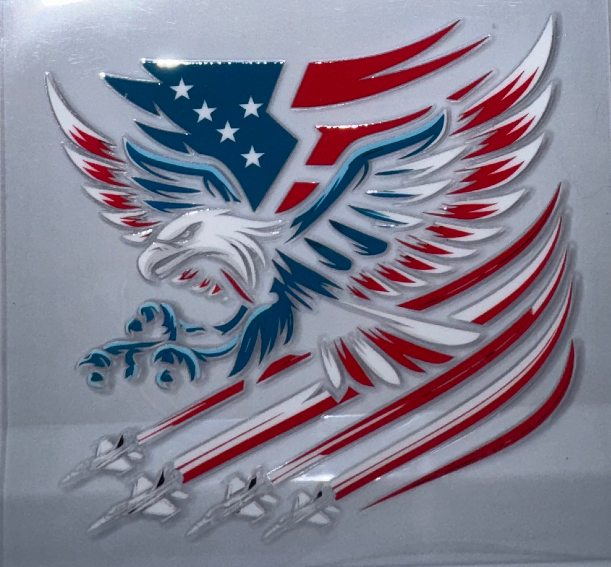 Patriotic Eagle decal