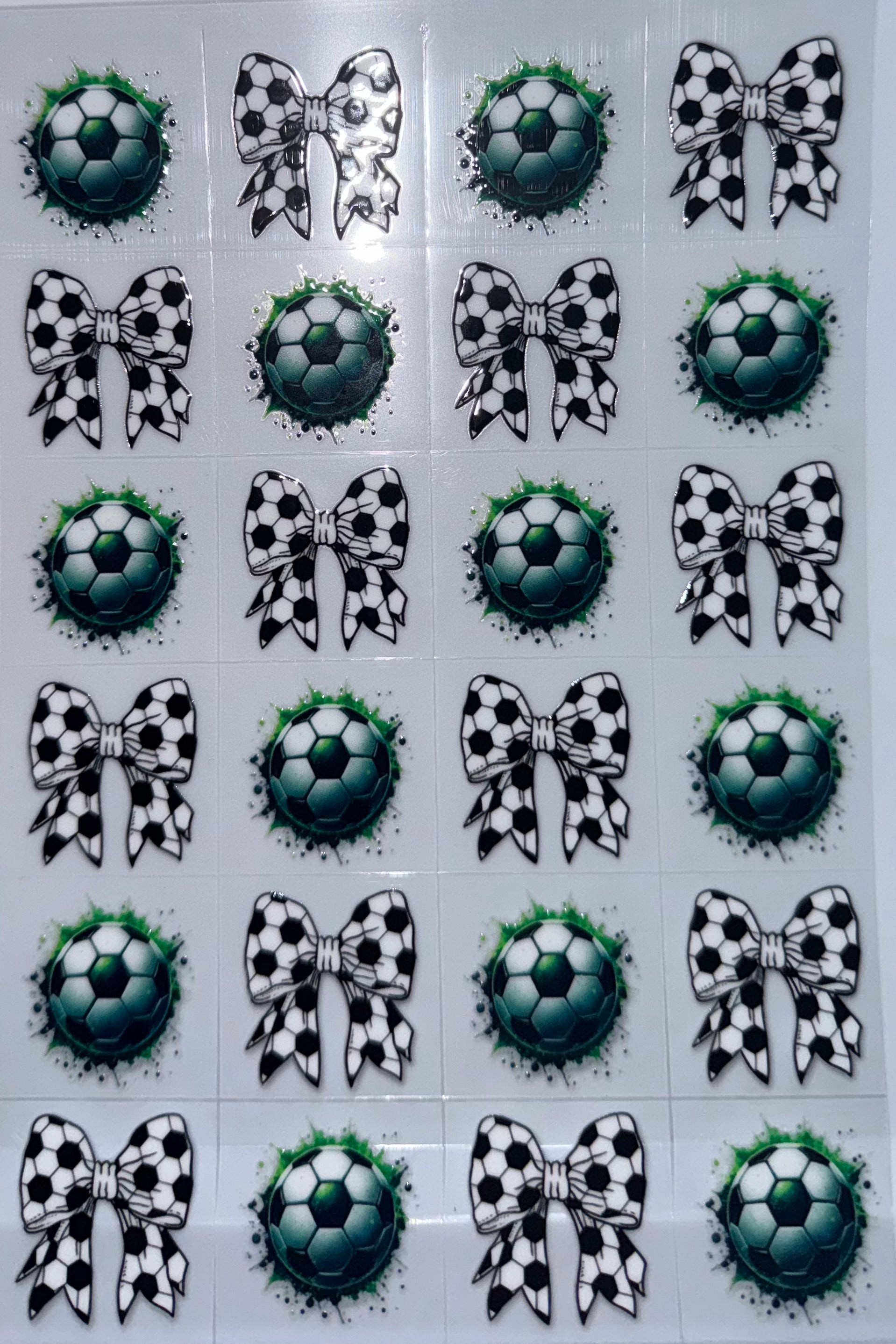 Soccer Balls and Bows wrap