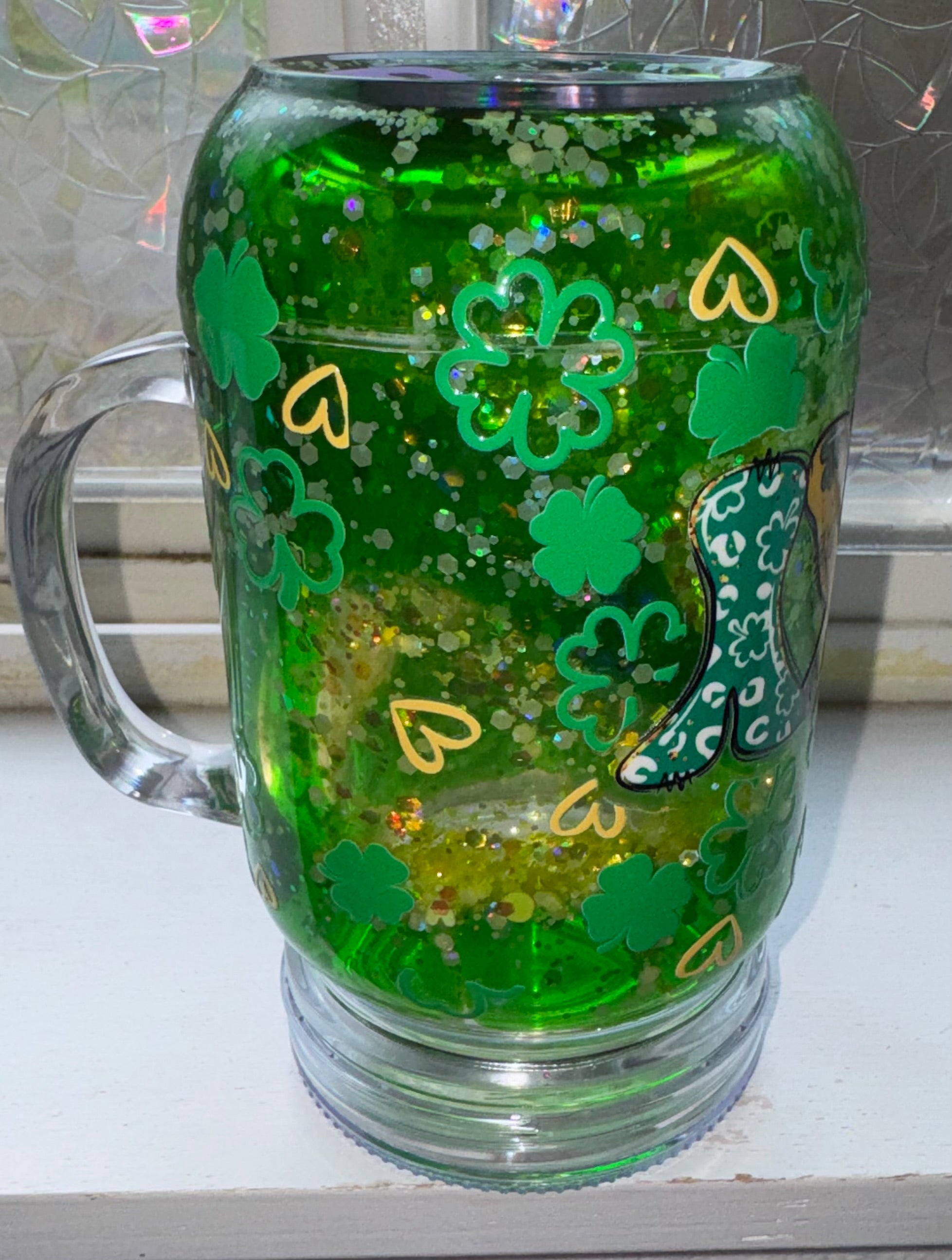 20 oz Lucky mason jar drip tumbler