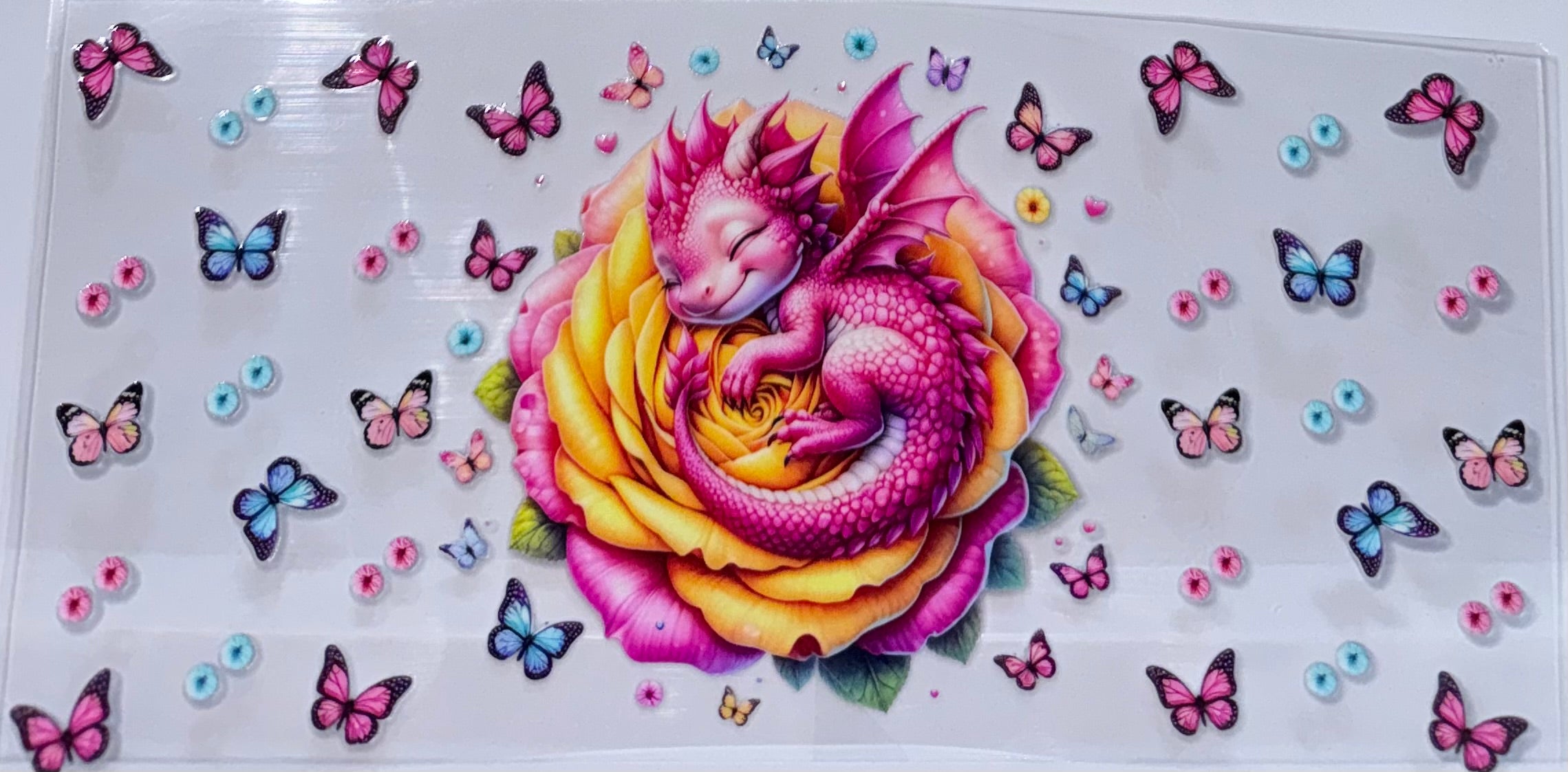 Pink and Yellow Dragon Wrap