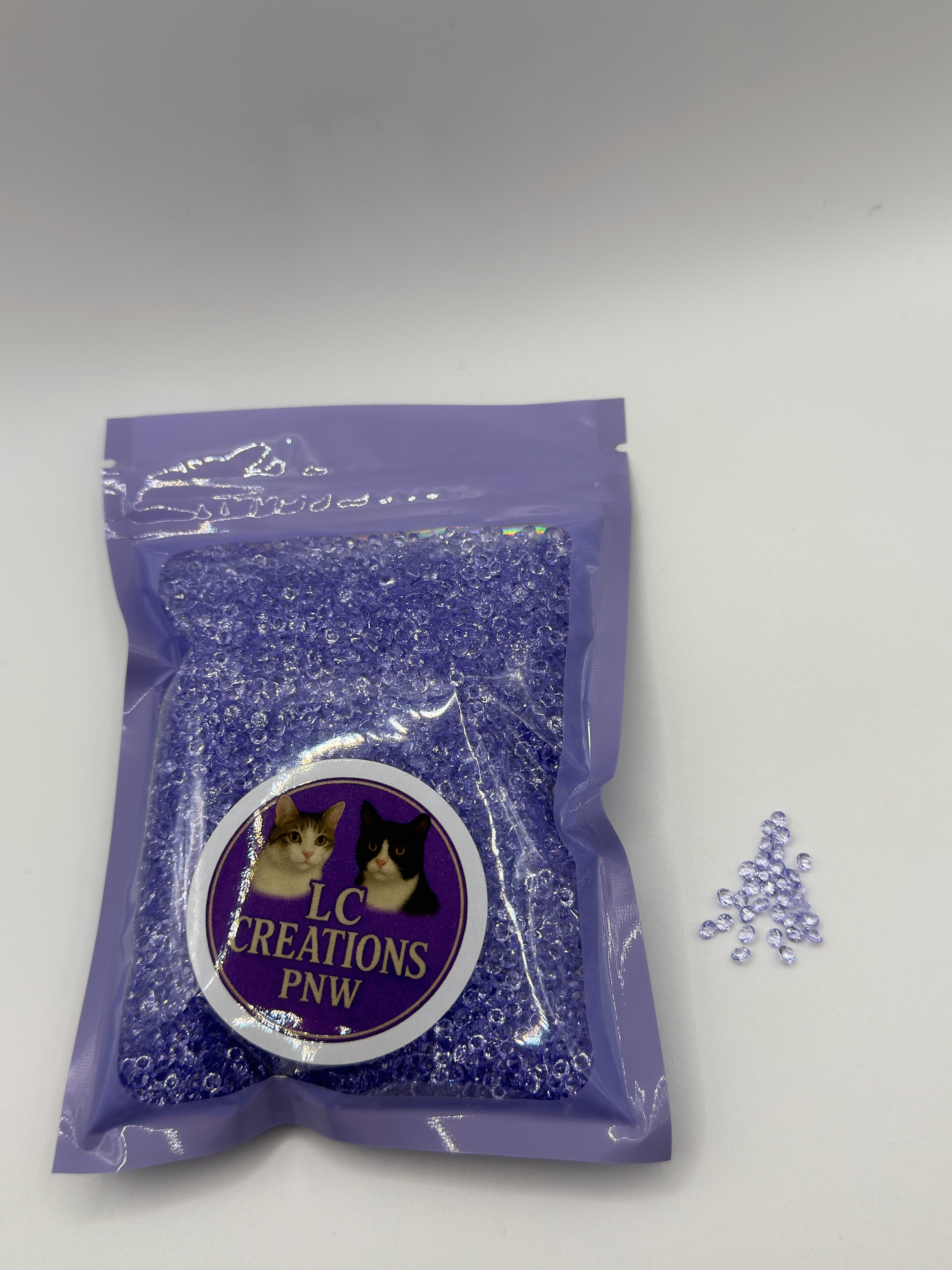 Light purple Rhinestones 100 gram Bags