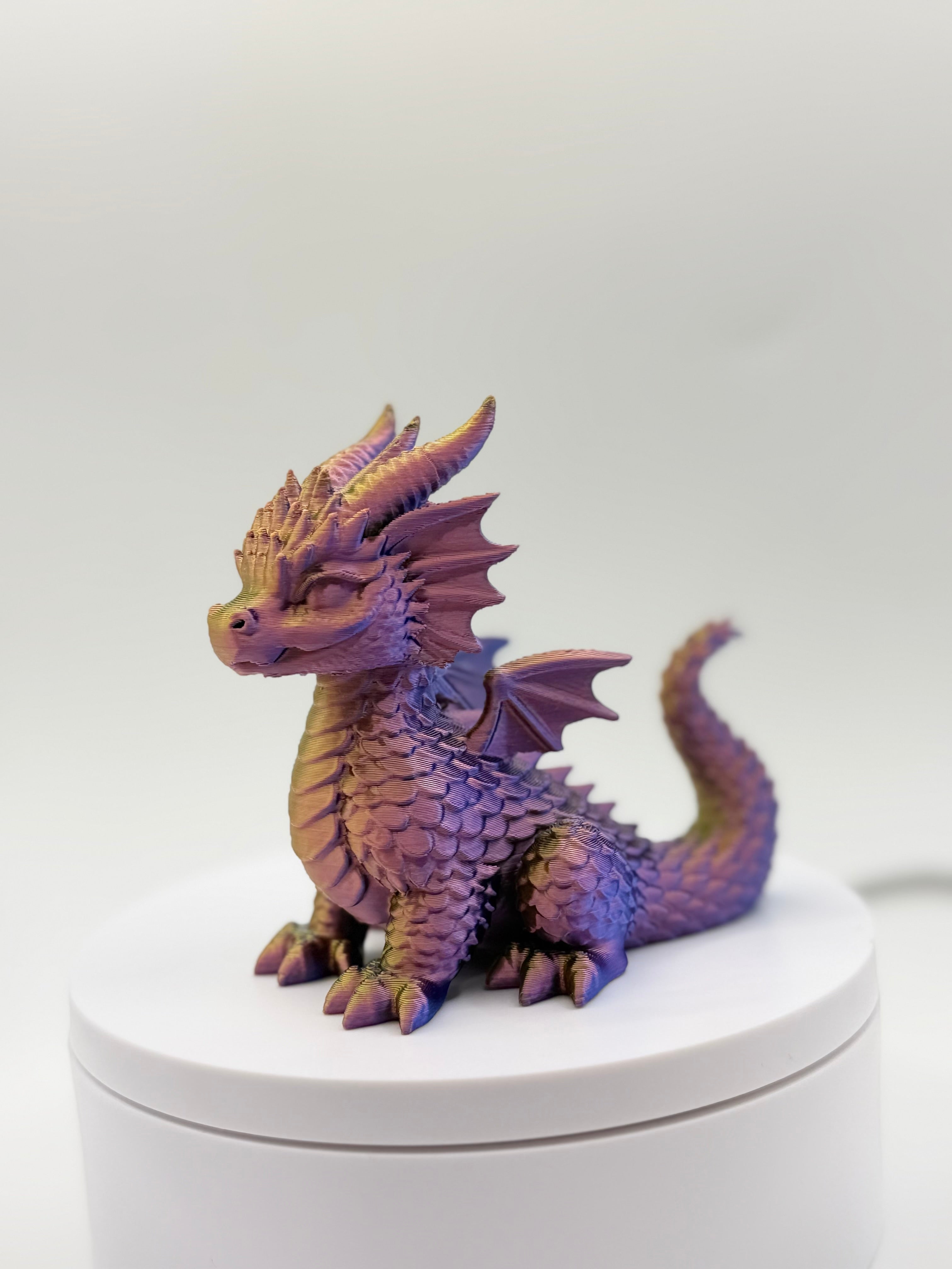 3D printed Sitting Dragon
