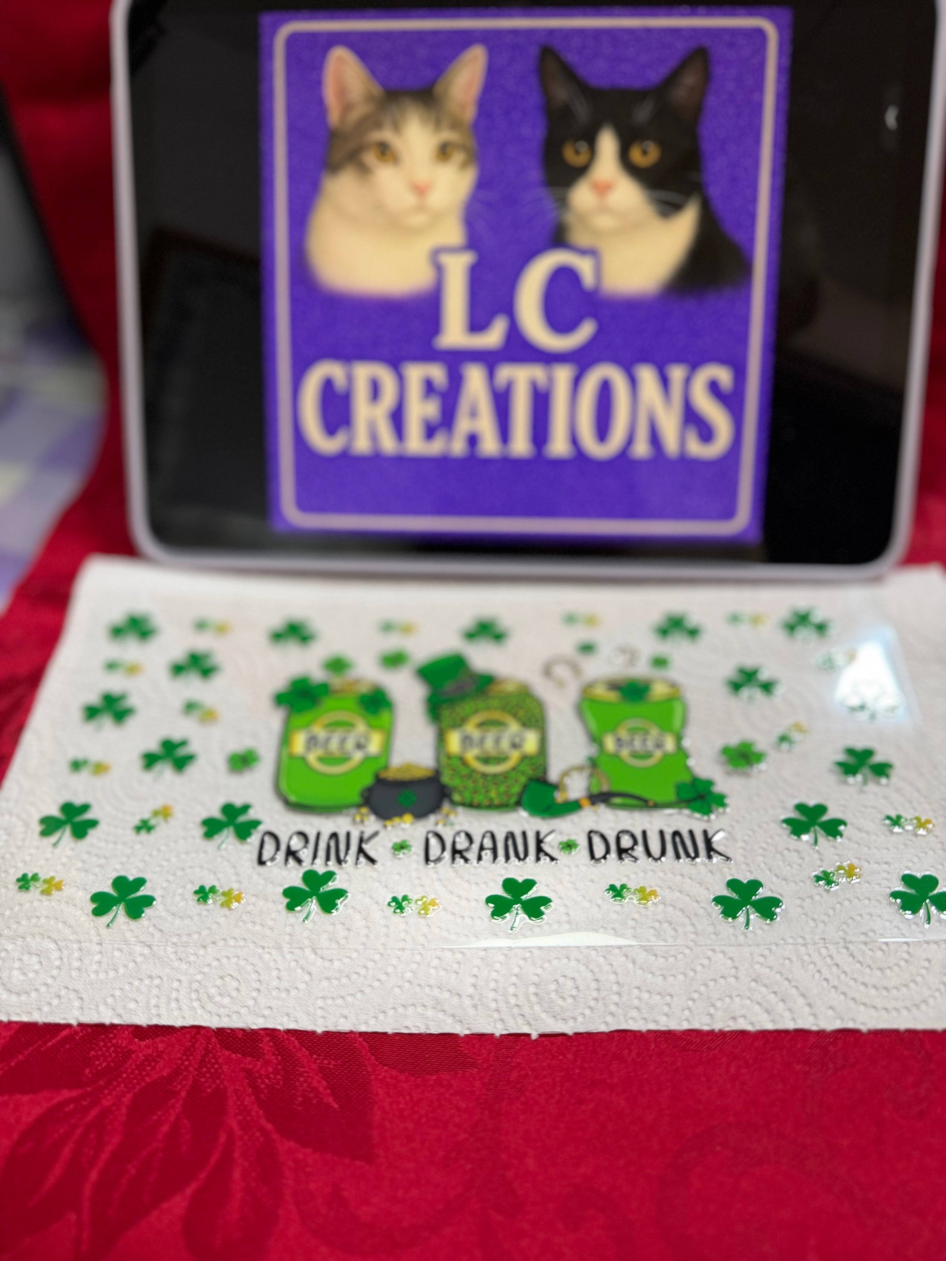 St Patrick’s Day drink drank drunk wrap