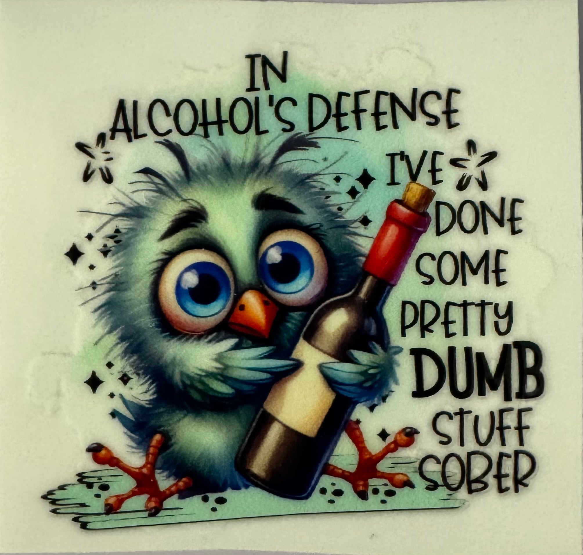 In alcohols defense decal