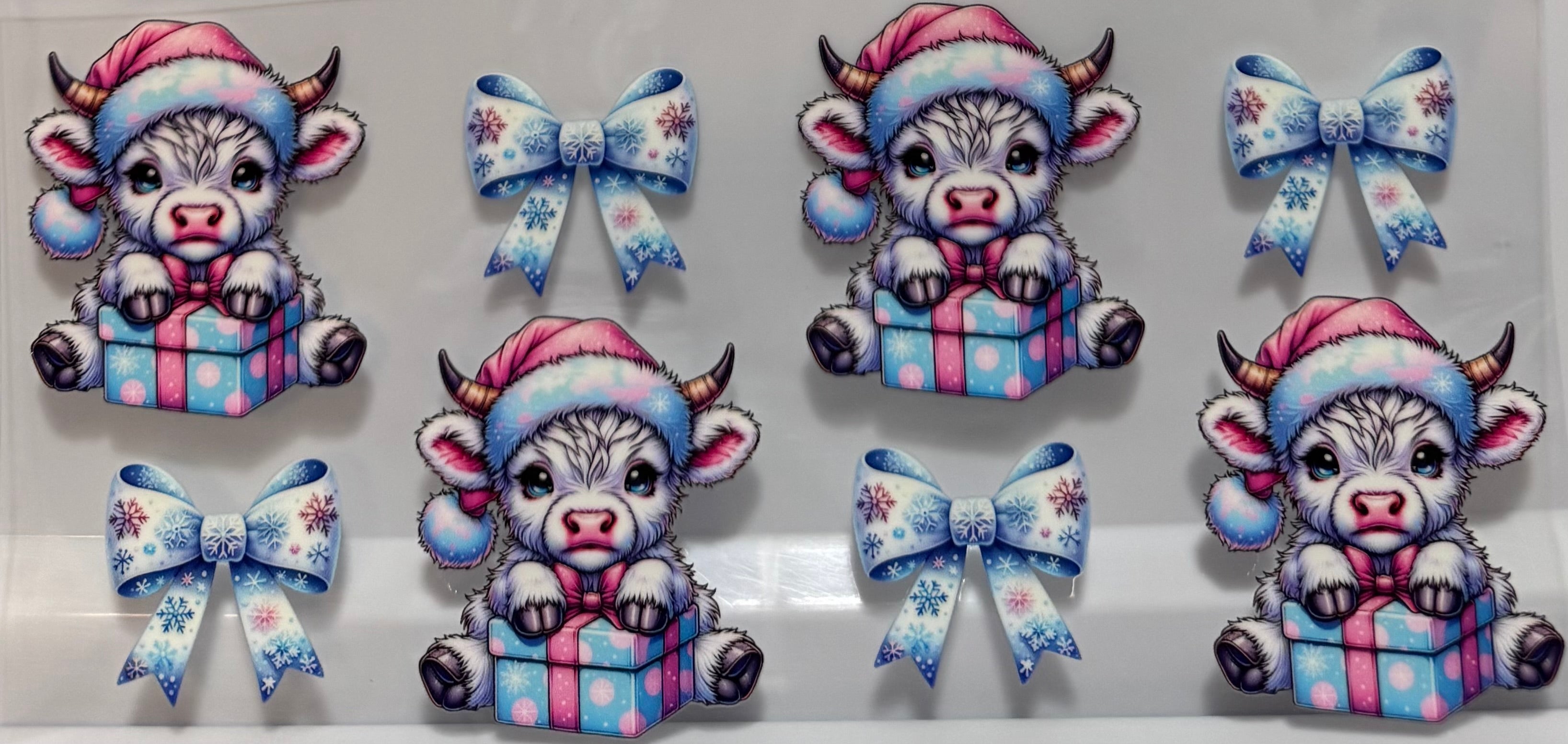 Cow with presents and bows Wrap