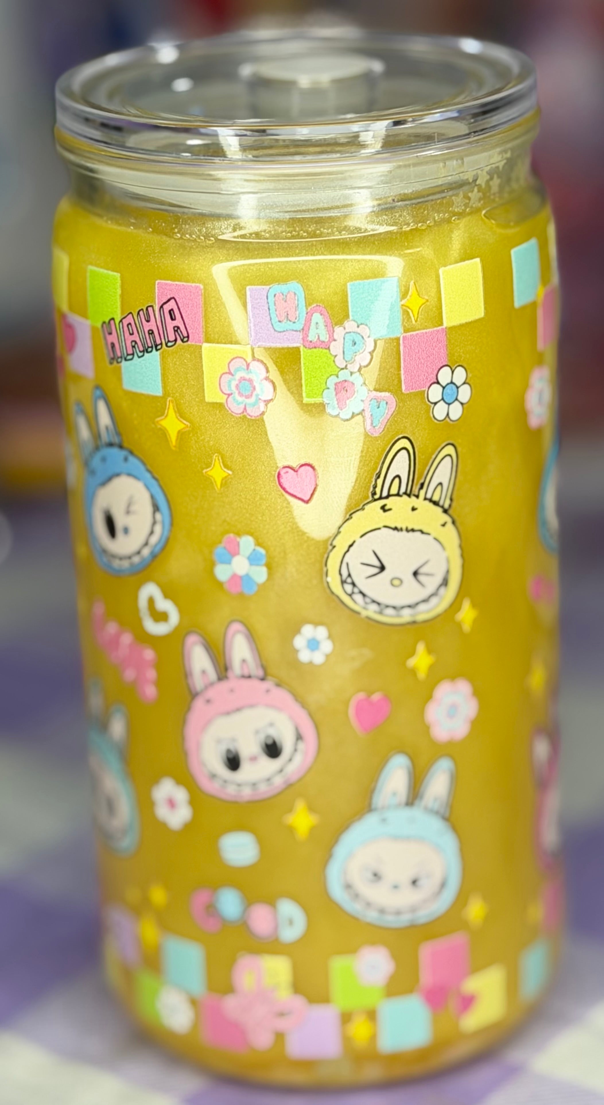 16 oz Lafufu snow globe cup
