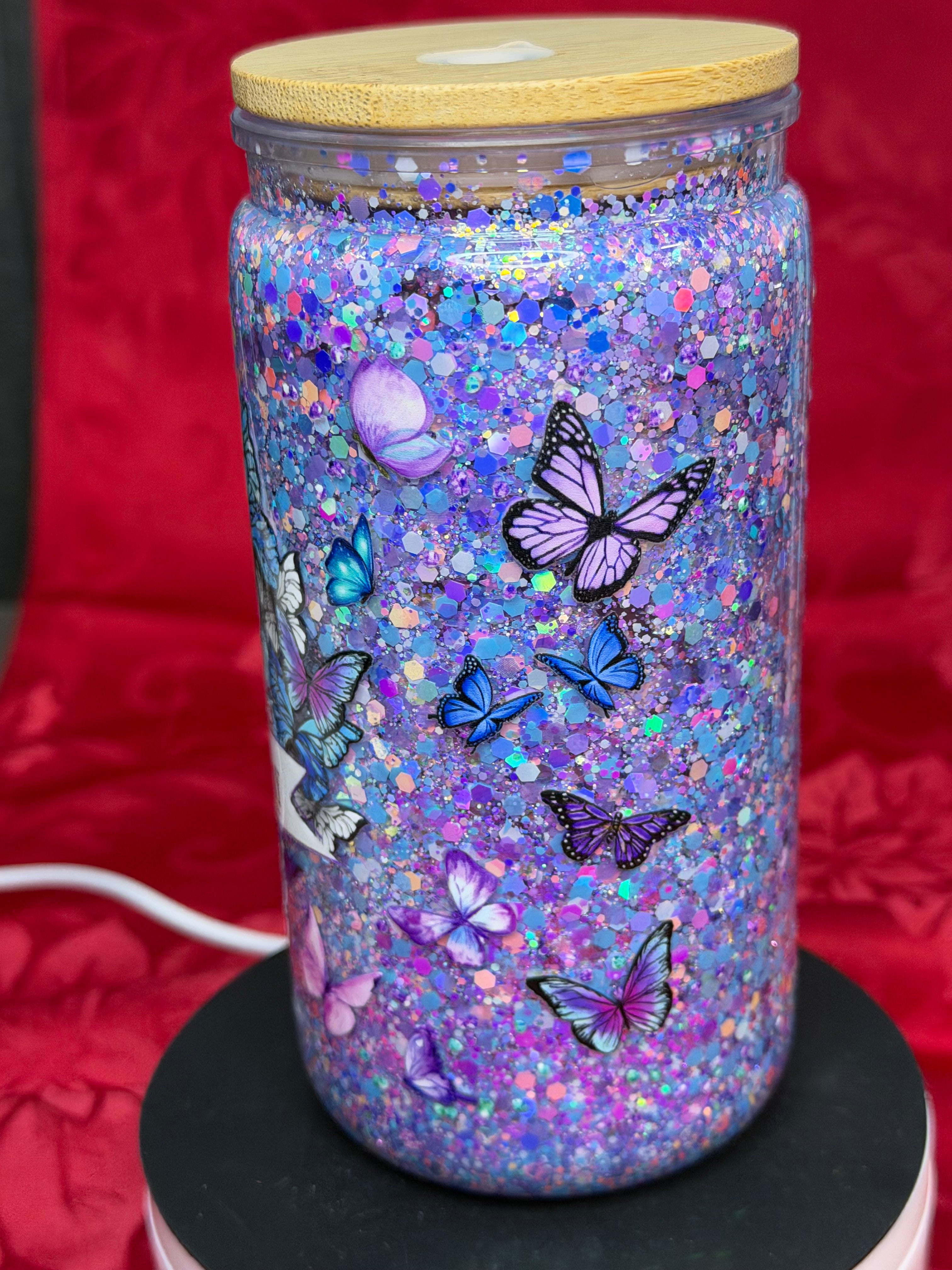 16 oz It’s ok to not be ok snow globe cup