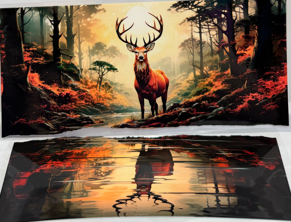 Deer and his Reflection 40 oz wrap