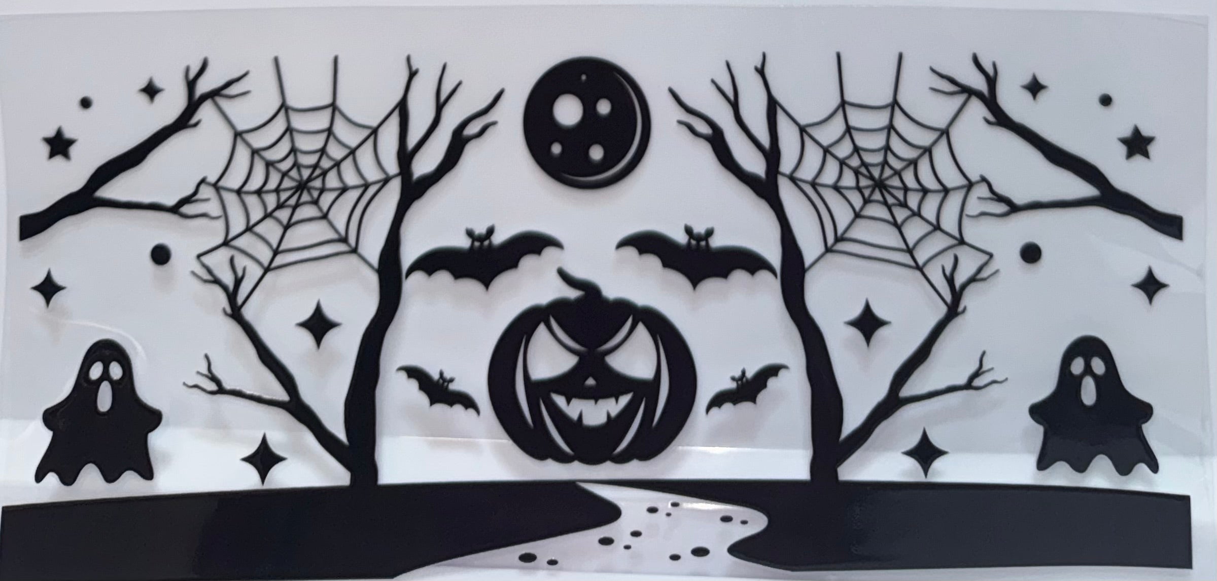 Halloween scene wrap