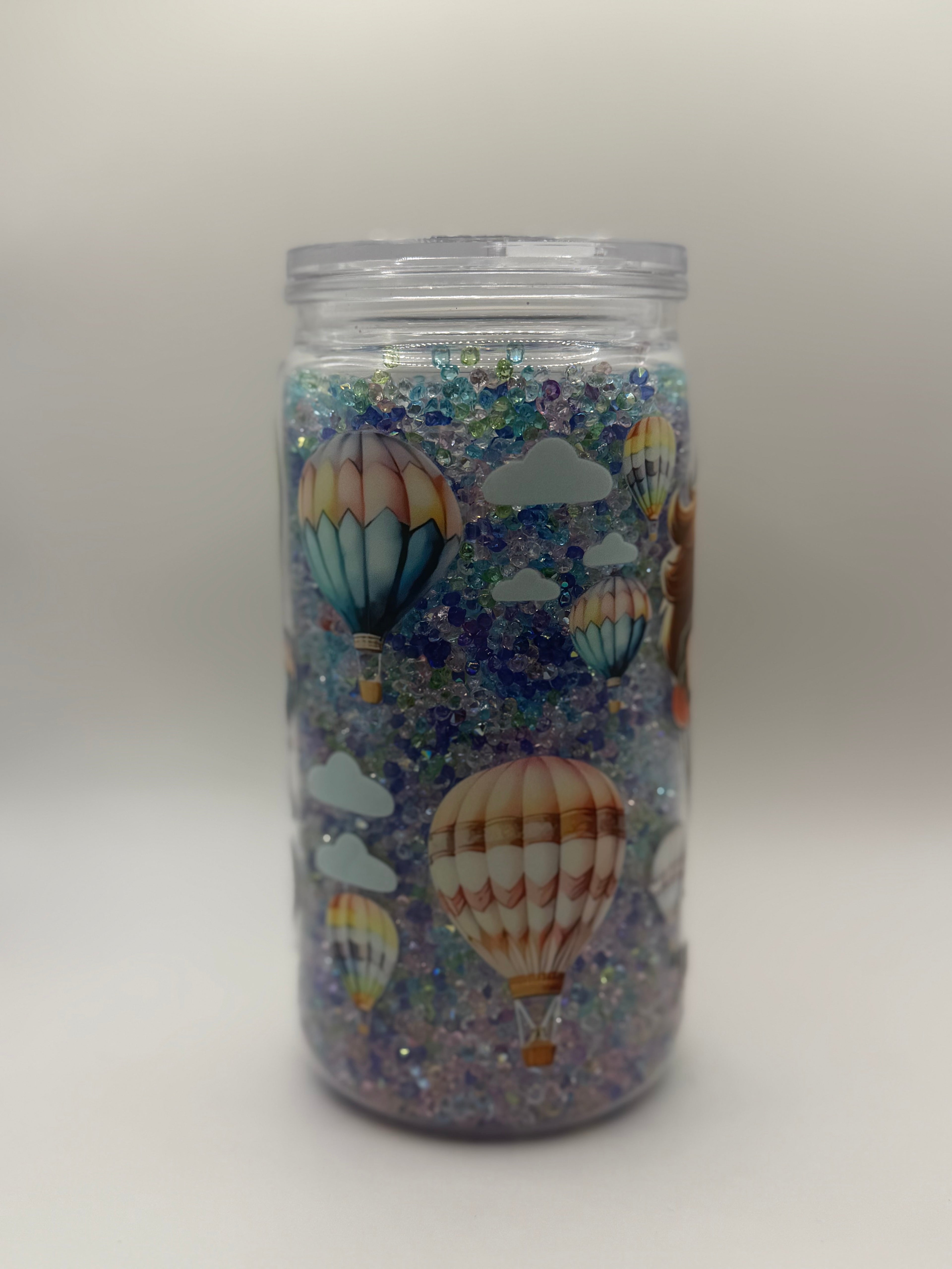 16 oz A True Love Story Never Ends snow globe cup