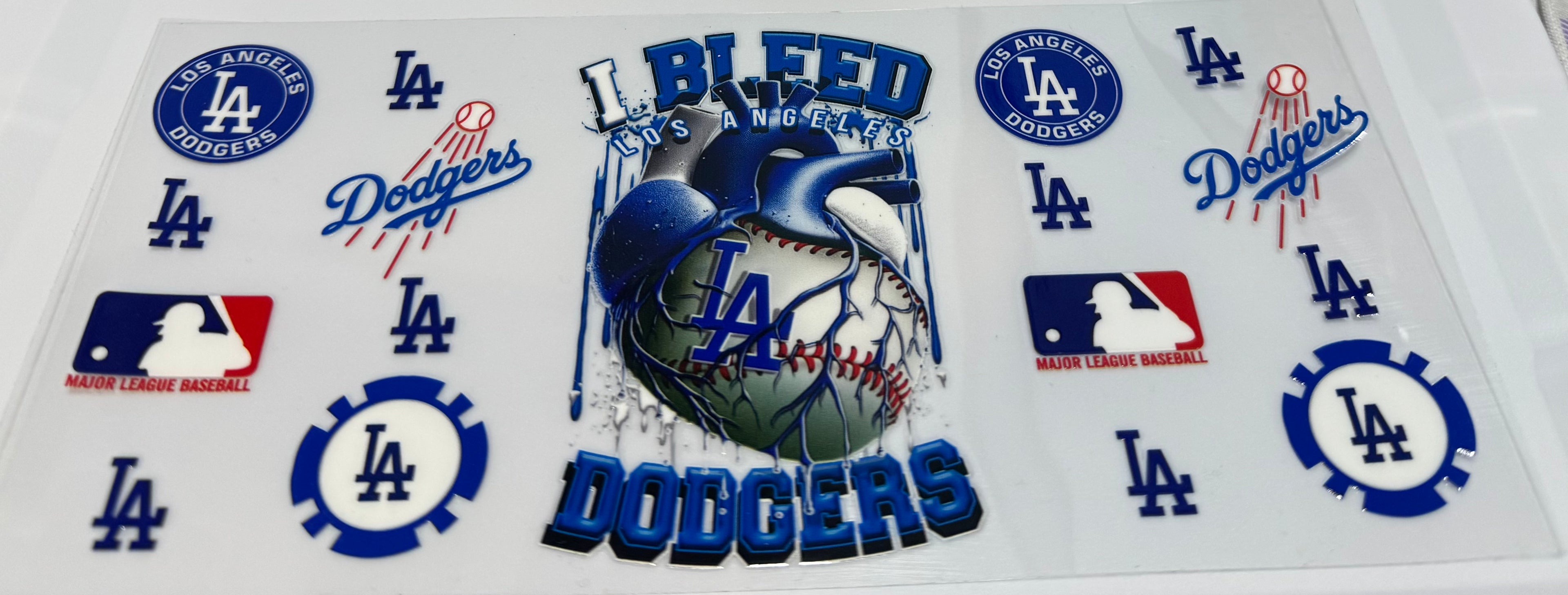 I bleed LA Dodgers wrap