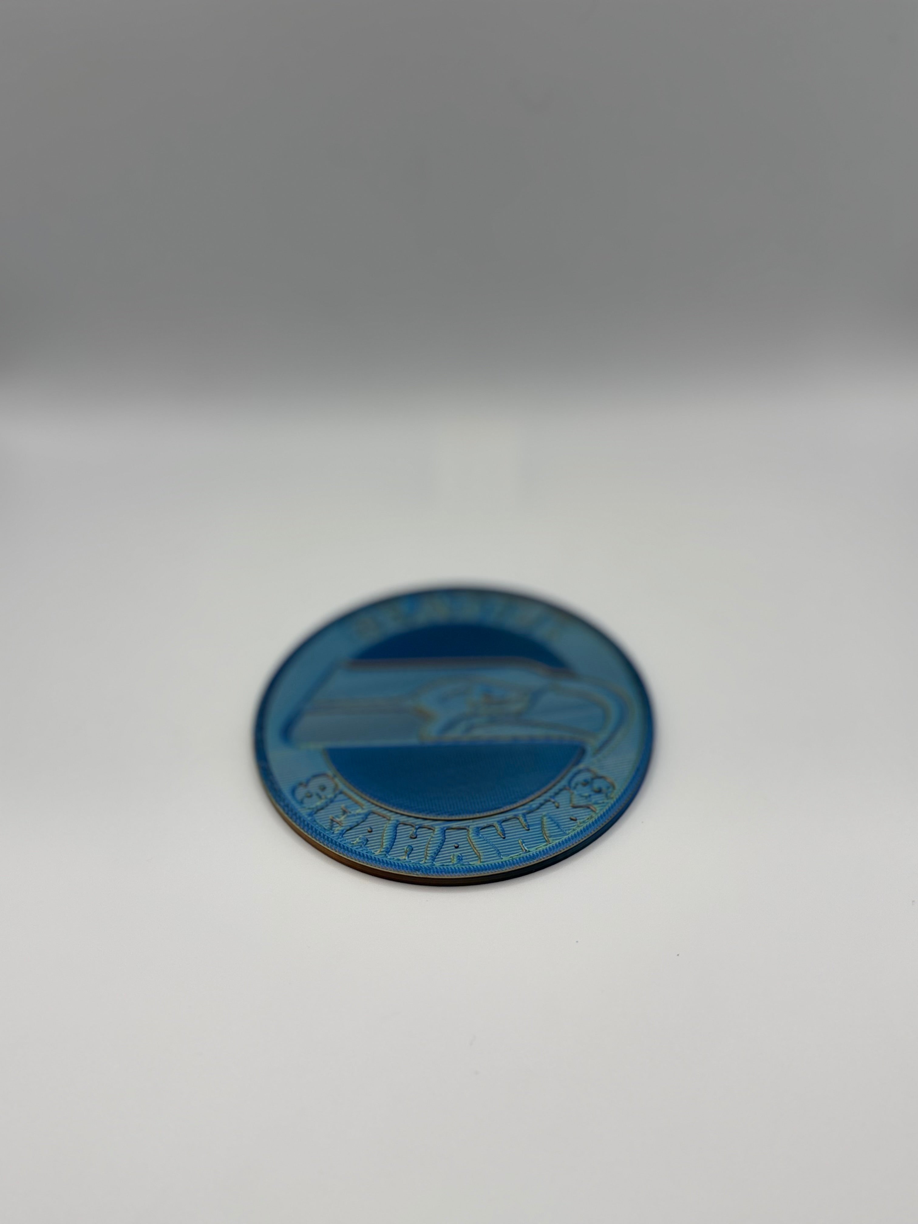 3D printed Seahawks Coaster Set