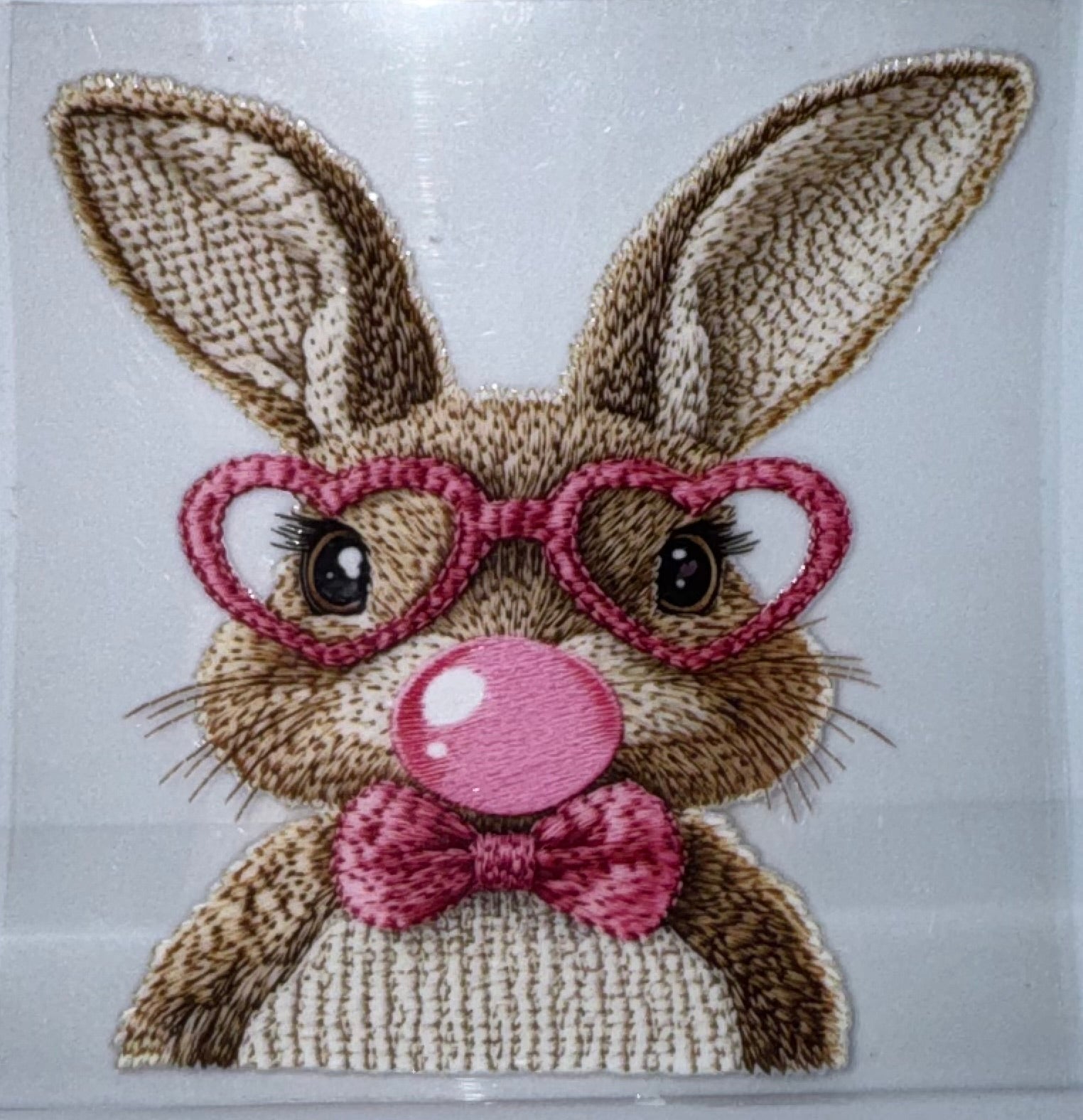 Bunny with Glasses and Bow tie decal