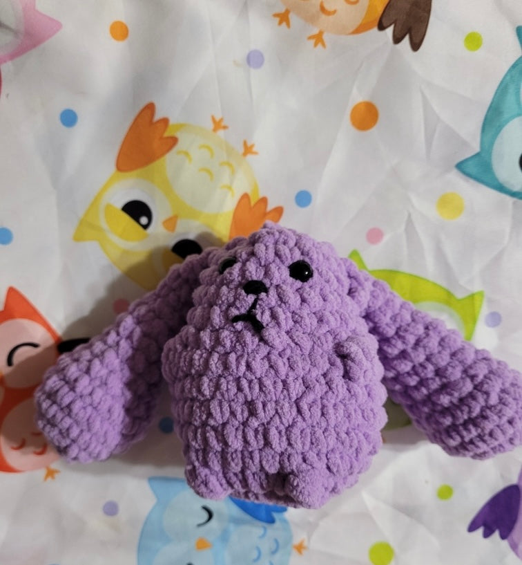 Crocheted Purple Bunny