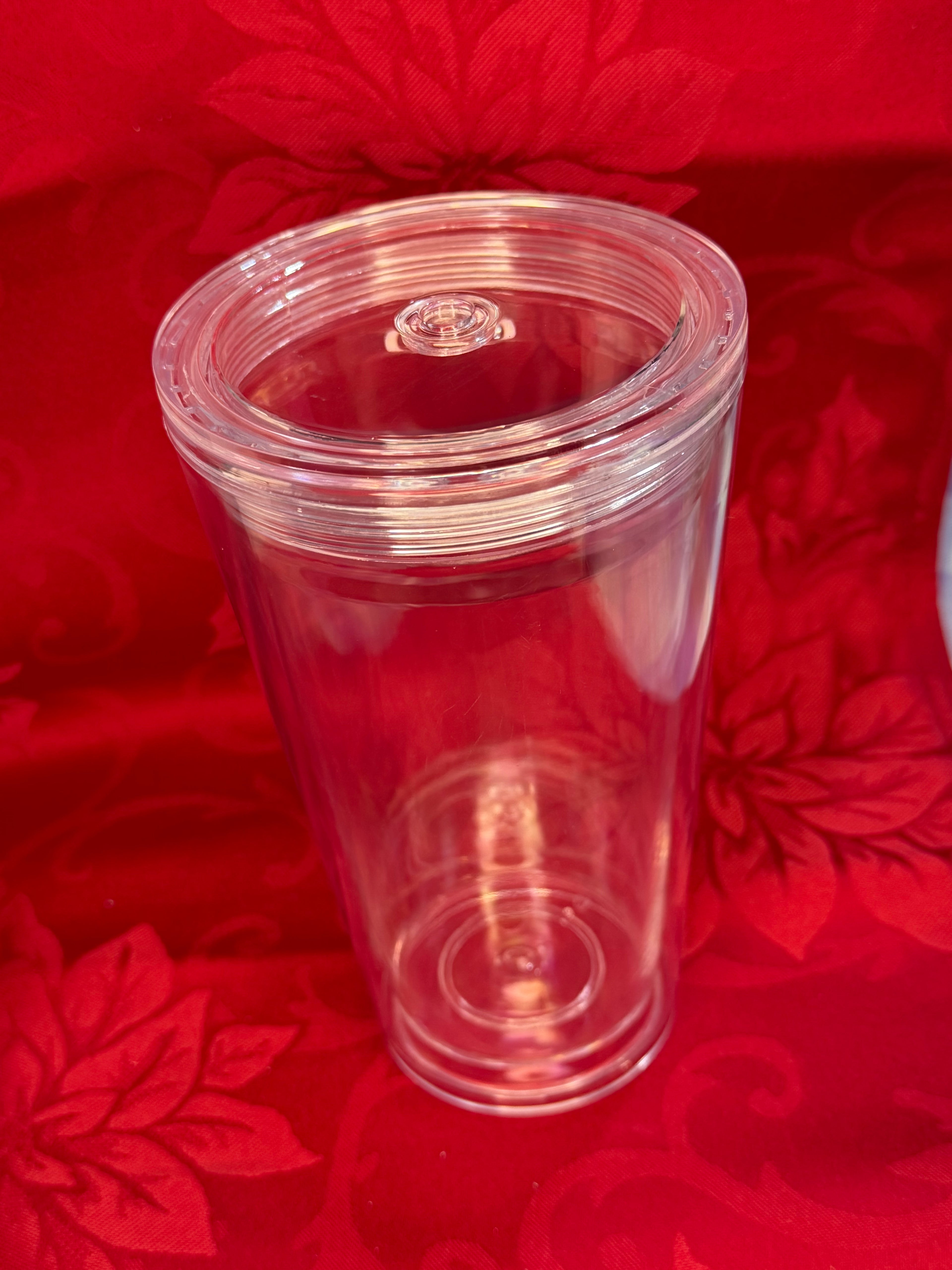 16 oz blank tapered snow globe cups