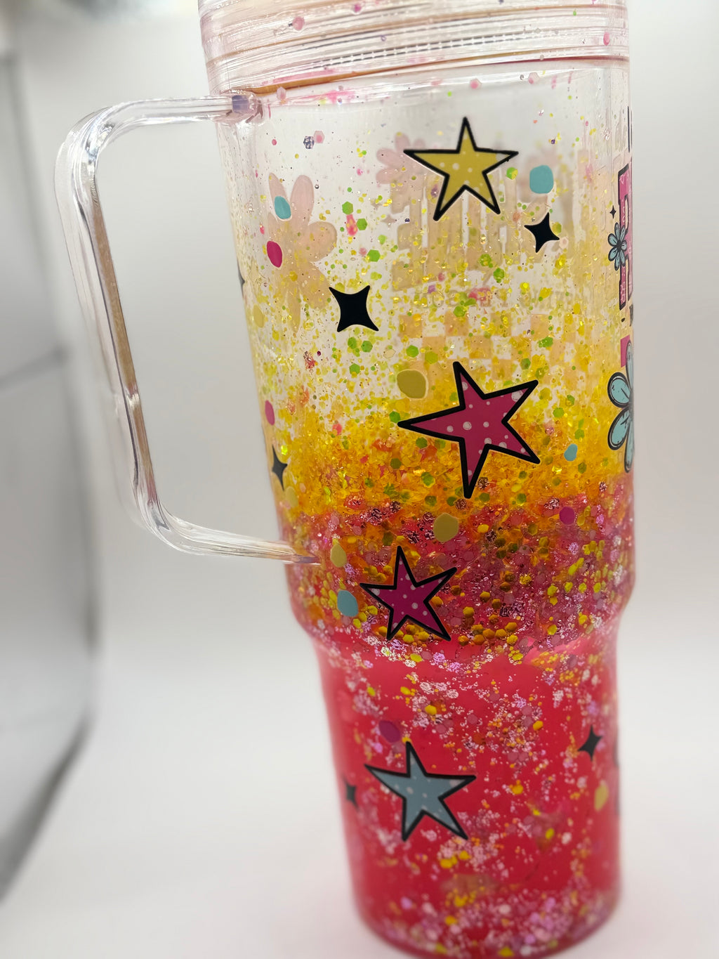 40 oz I Don’t Rise and Shine snow globe cup