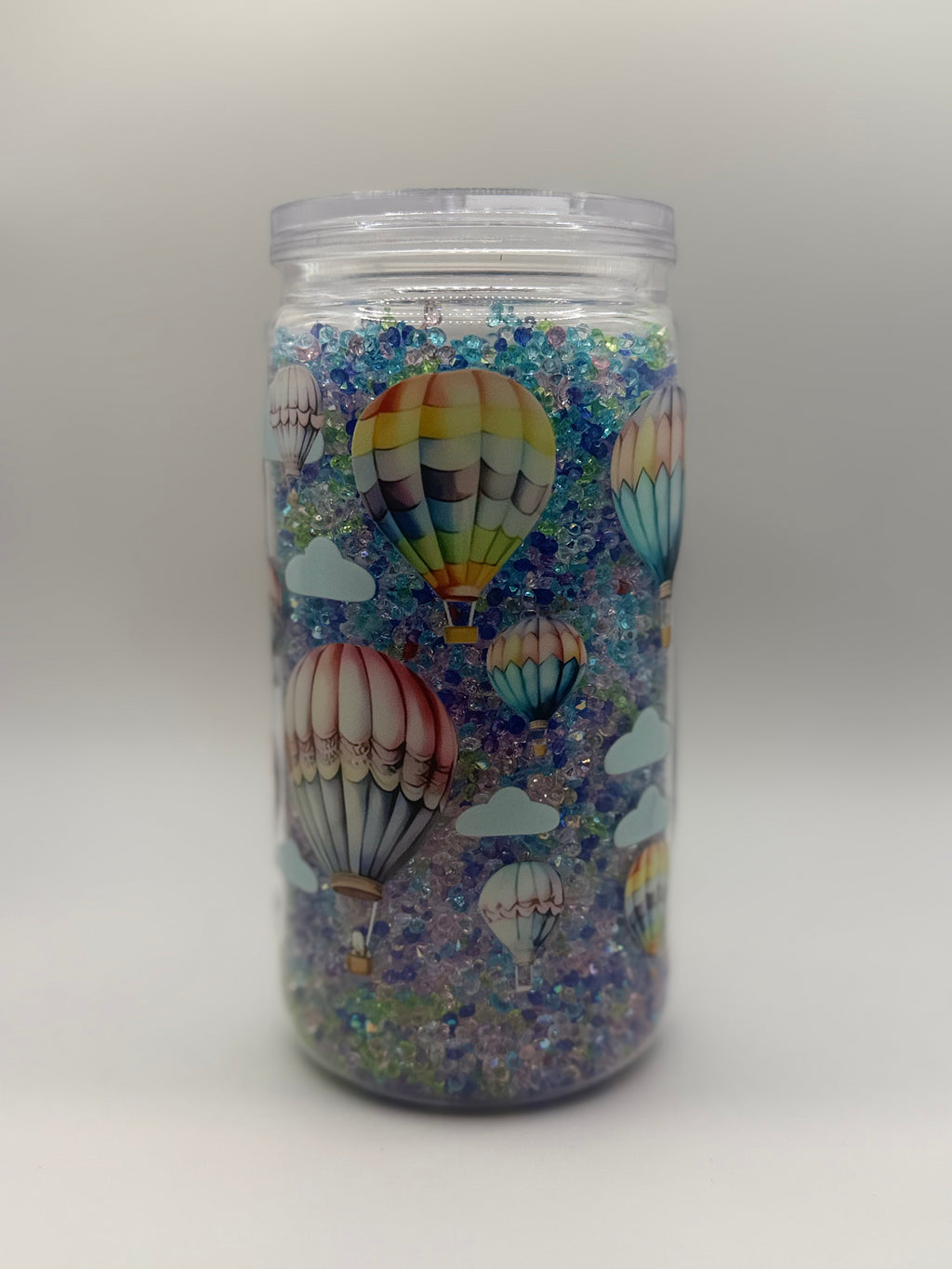 16 oz A True Love Story Never Ends snow globe cup
