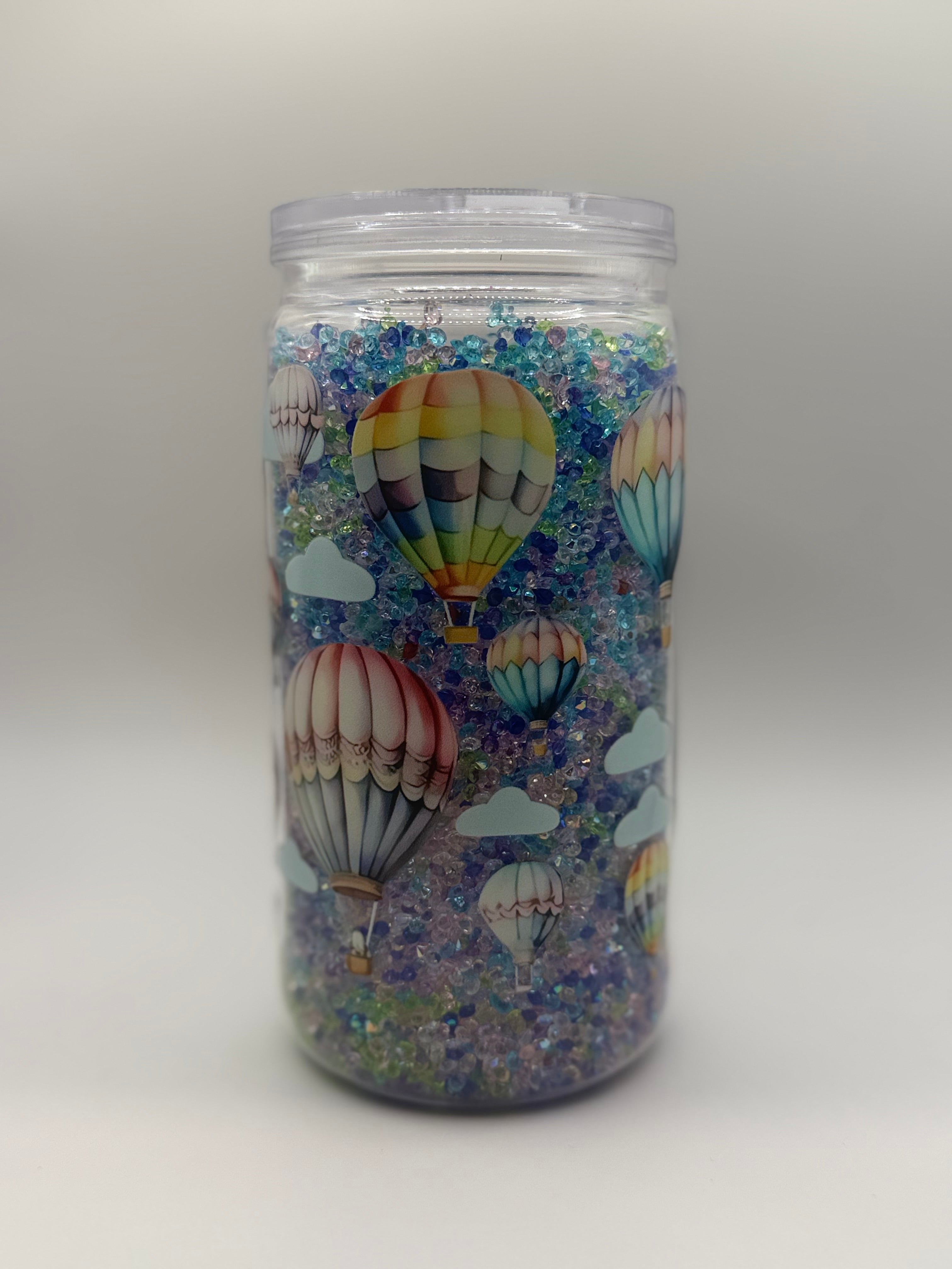 16 oz A True Love Story Never Ends snow globe cup