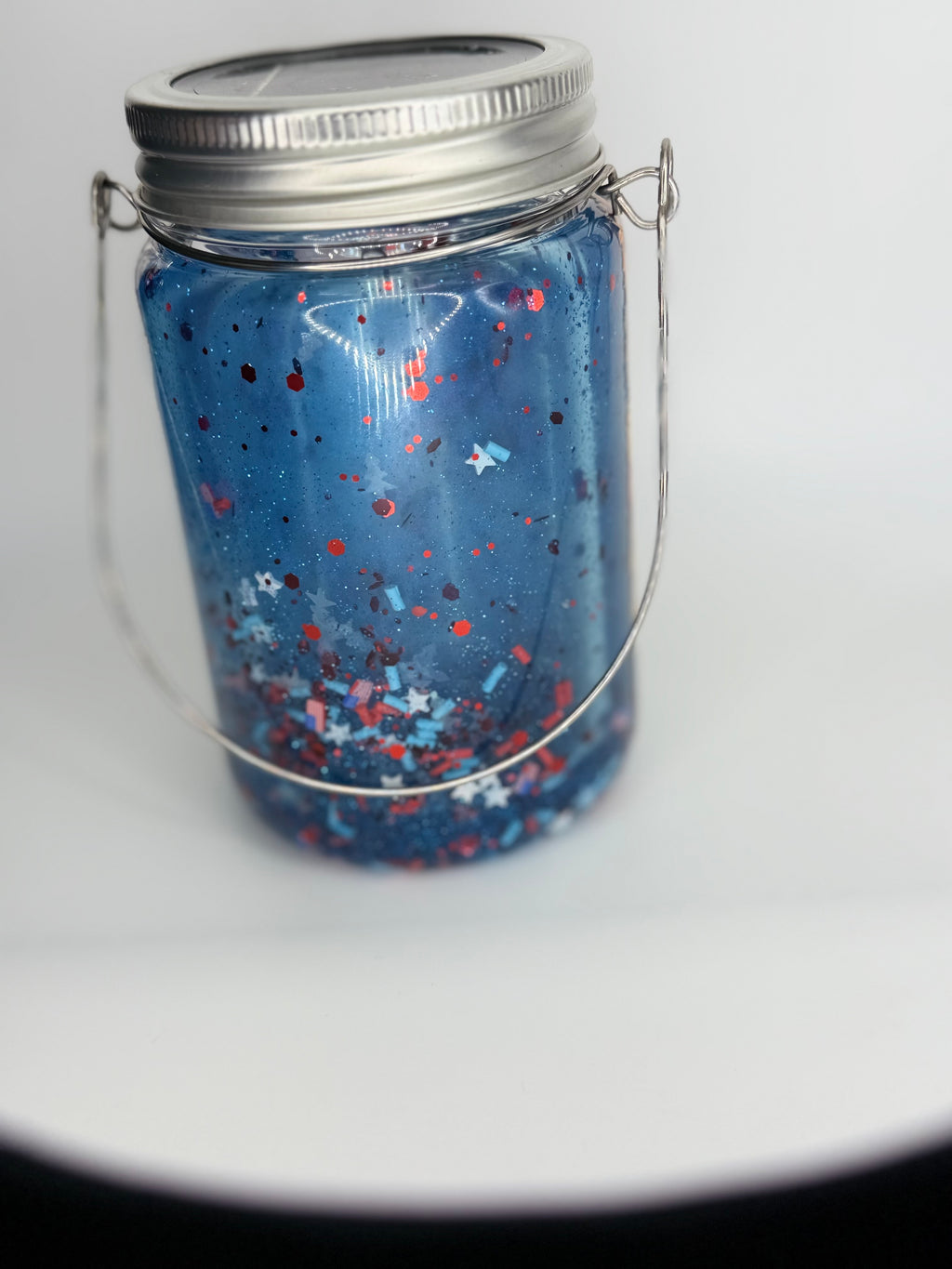 11 oz Band of Brothers glass Snow Globe Solar Light/cup