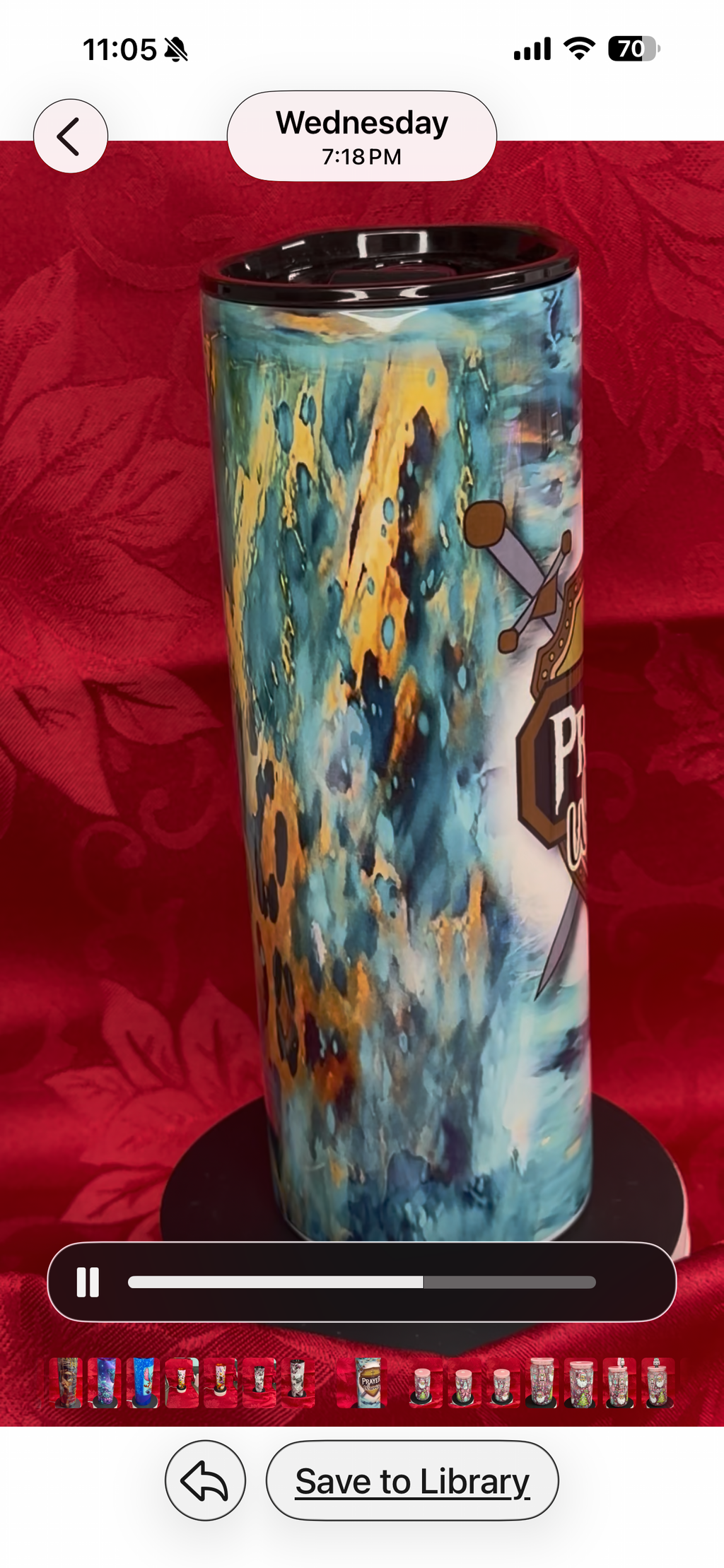 Prayer warrior stainless cup