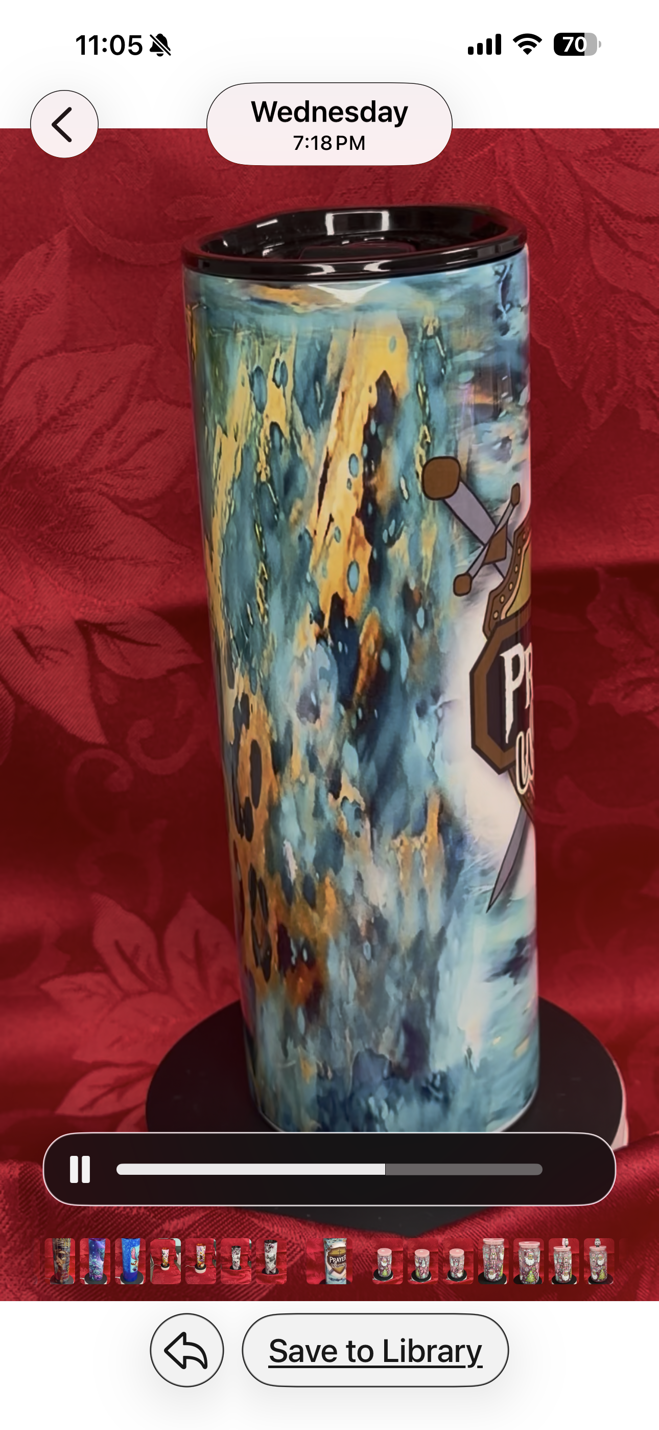 Prayer warrior stainless cup