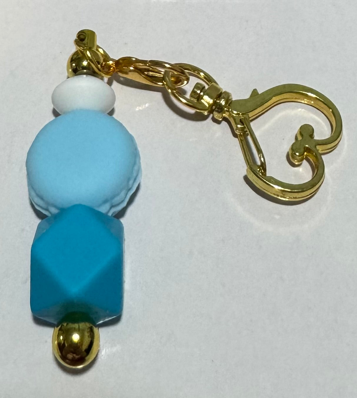 Macaron beaded key chain