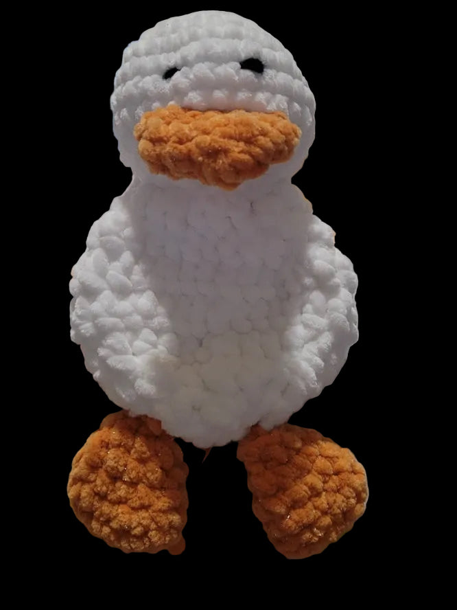 Crocheted sleeping duck