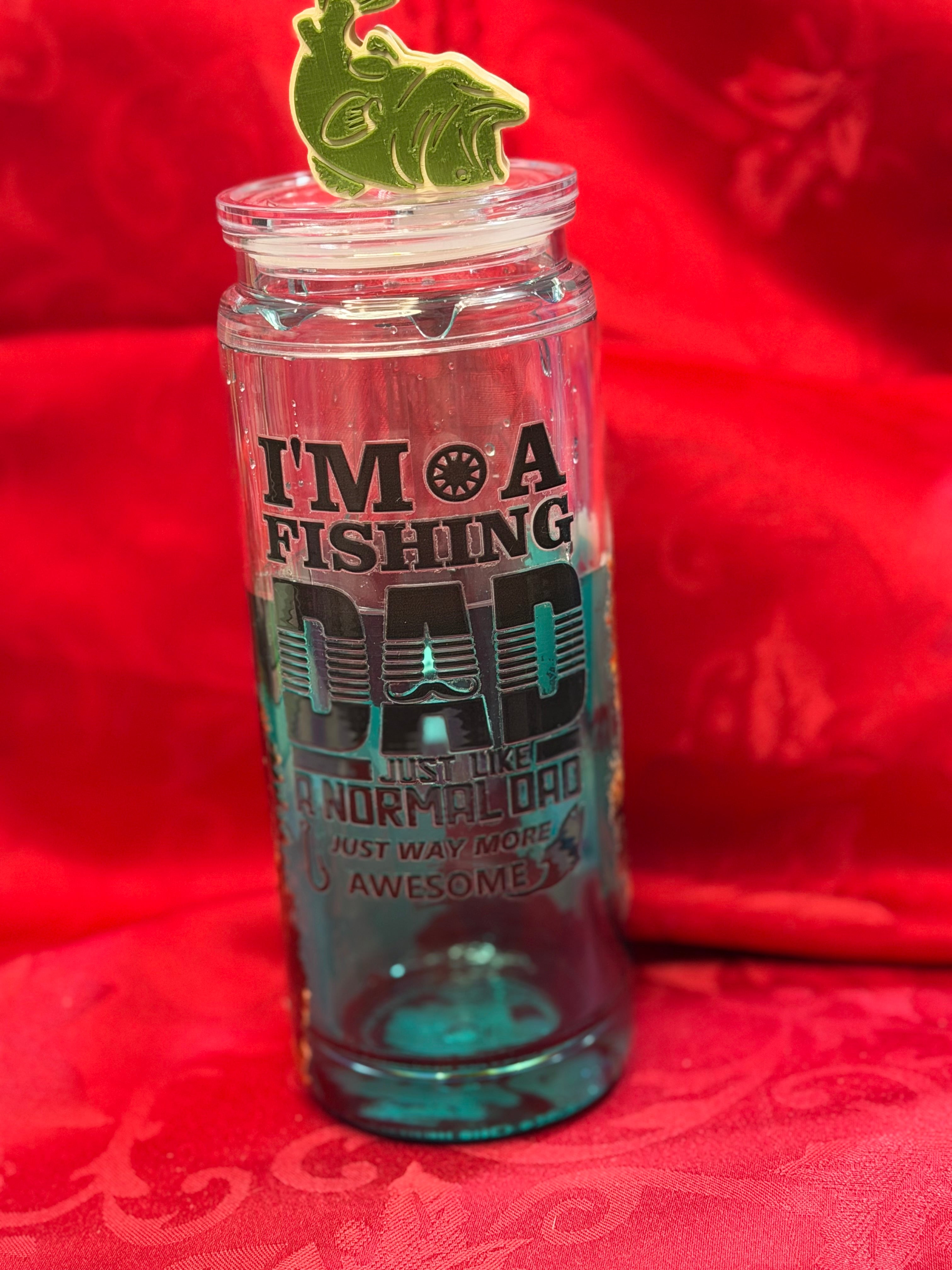 20 oz Im a Fishing Dad drip tumbler with Handle