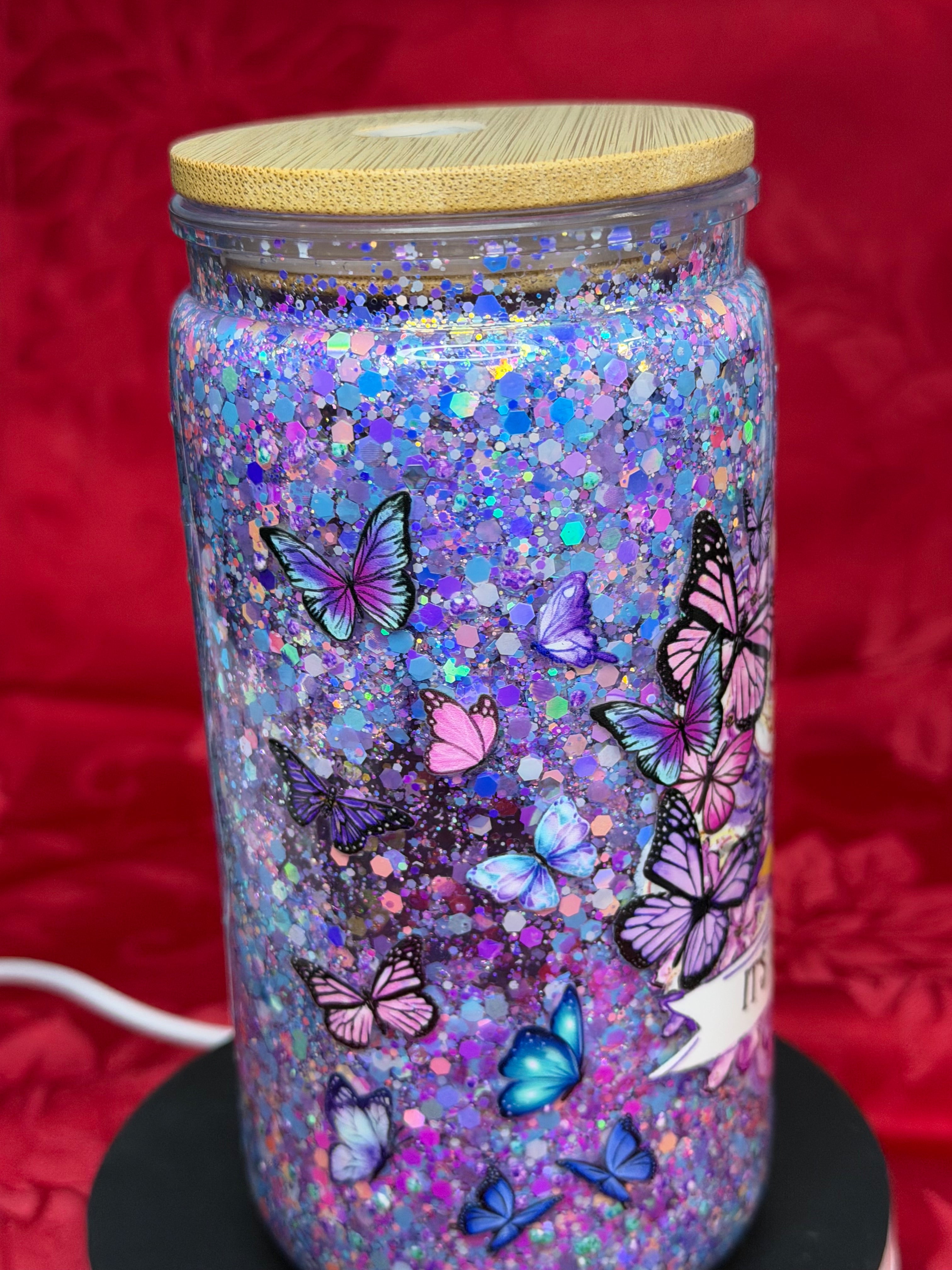 16 oz It’s ok to not be ok snow globe cup