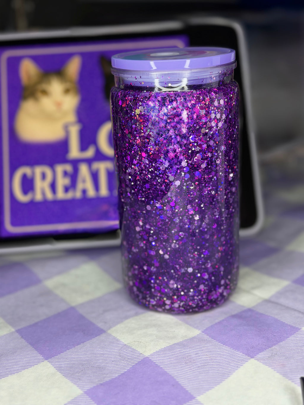 16 oz Mama Glitter tumbler