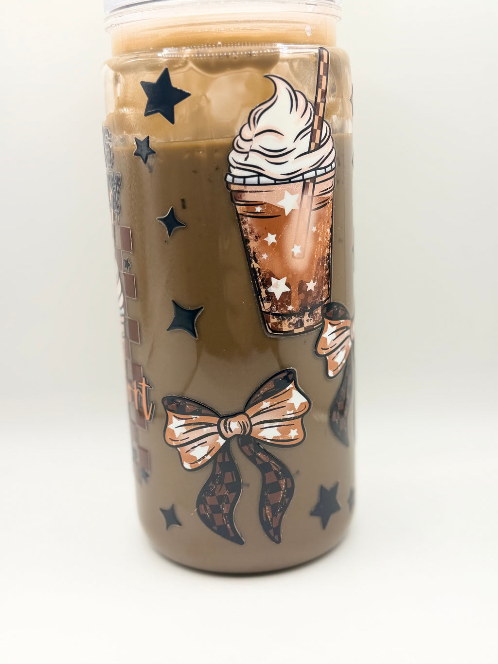 20 oz Coffee is my emotional support drink snow globe cup