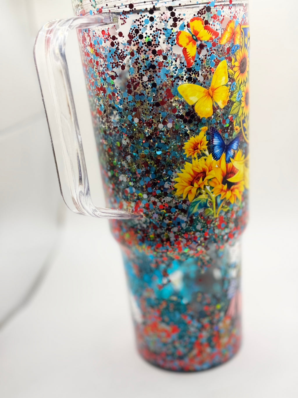 40 oz USA 250 years of Freedom snow globe cup