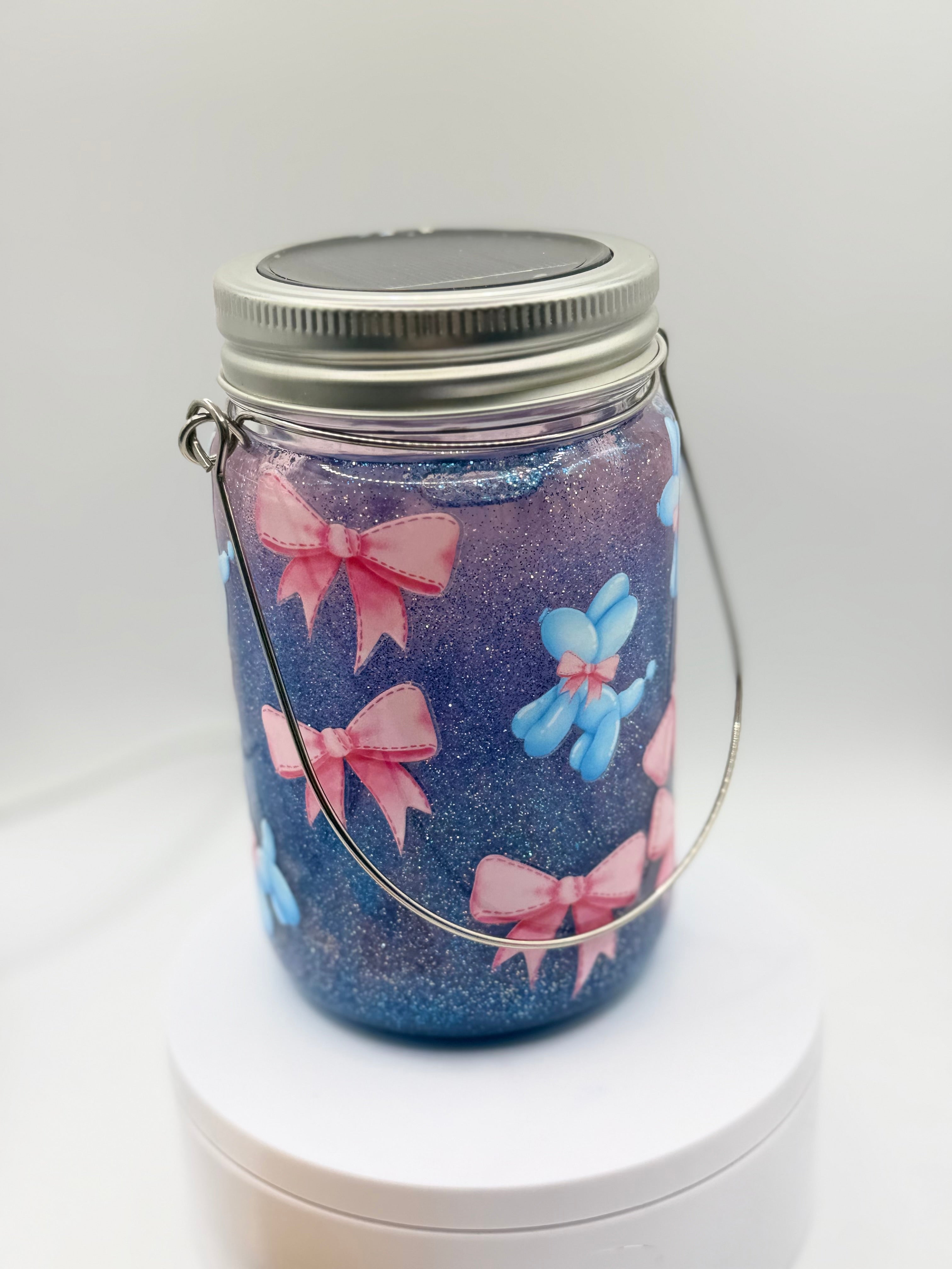 11 oz Balloon Dog solar light/snow globe cup