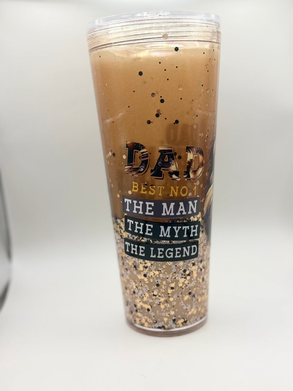 24 oz Dad The Man The Myth The Legend snow globe cup