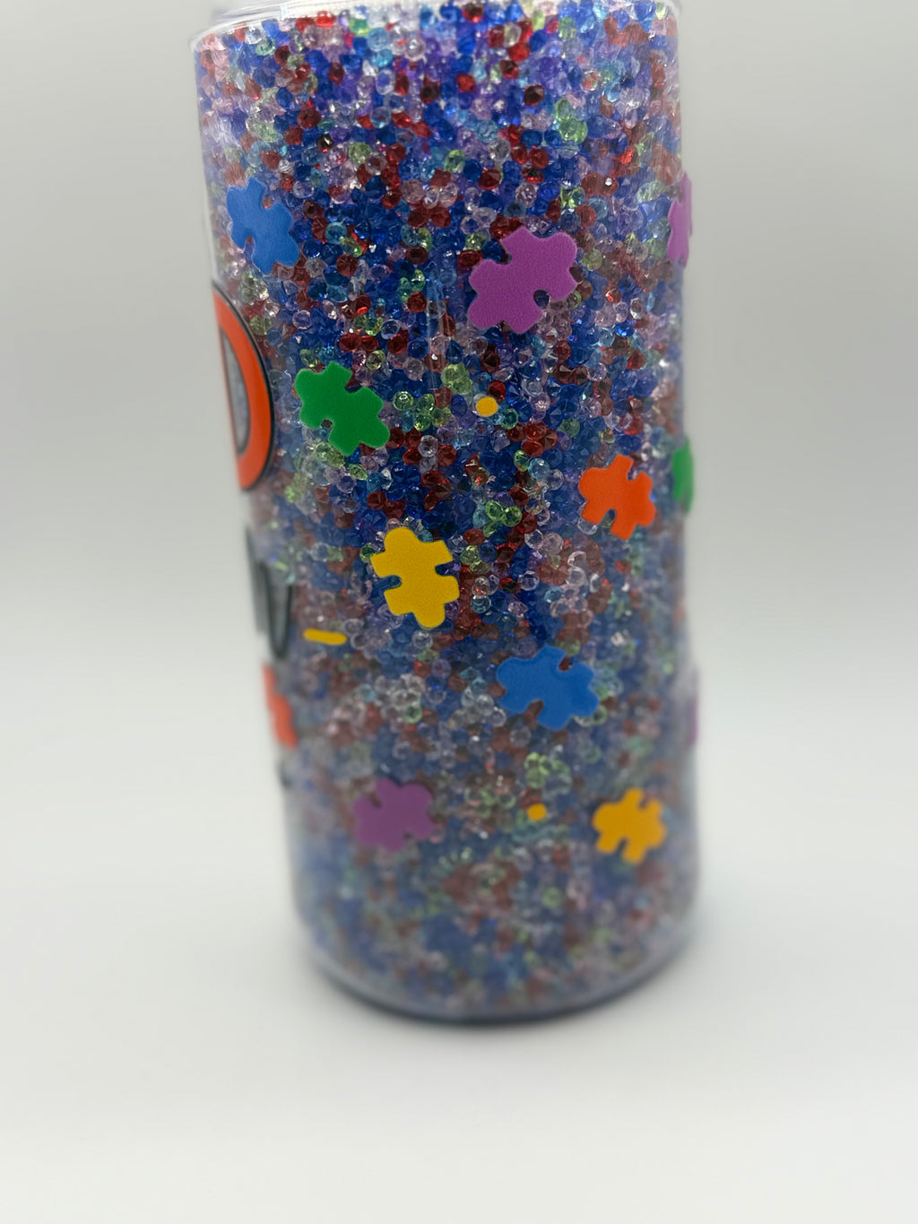 20 oz Proud Autism Mom snow globe cup