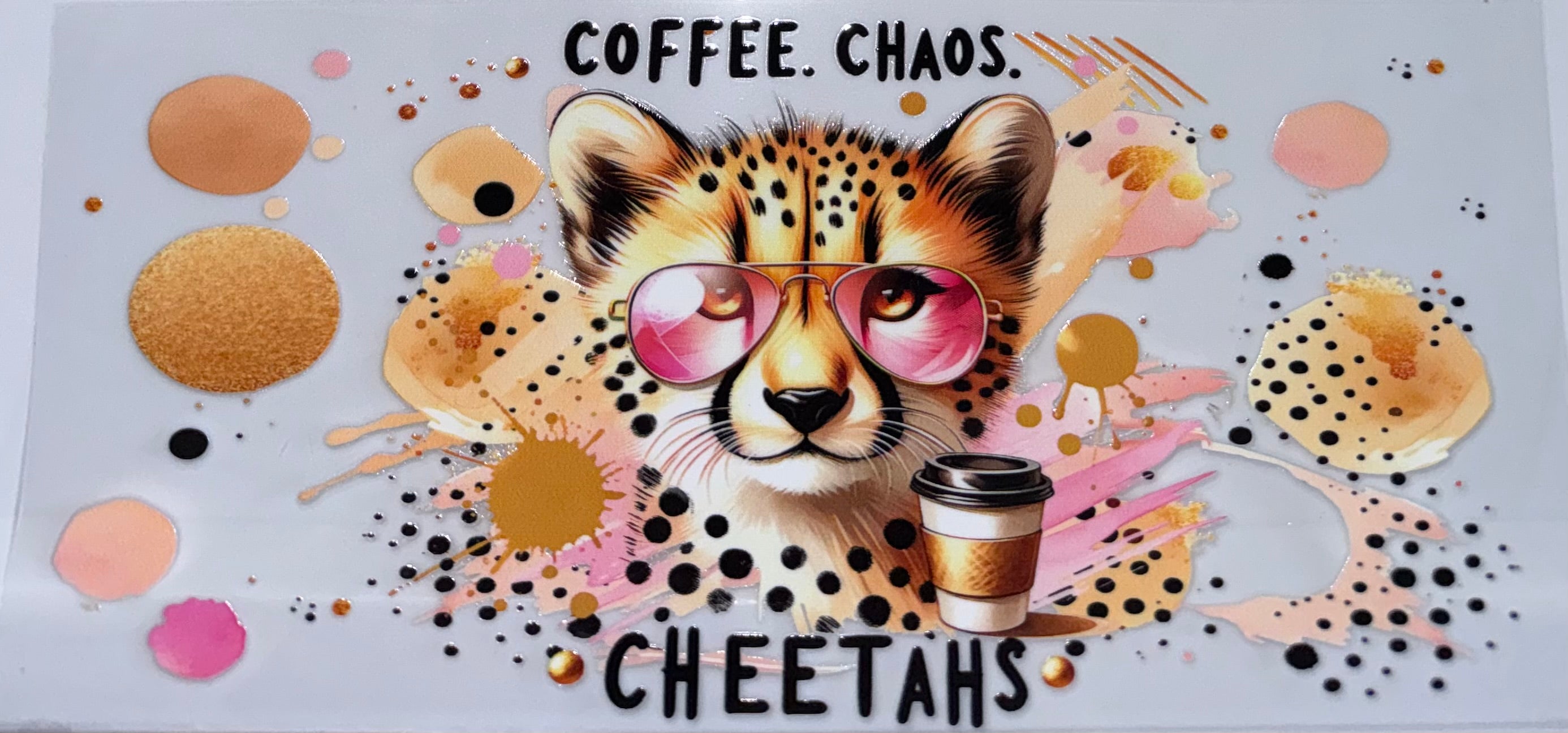 Coffee Chaos Cheetahs wrap