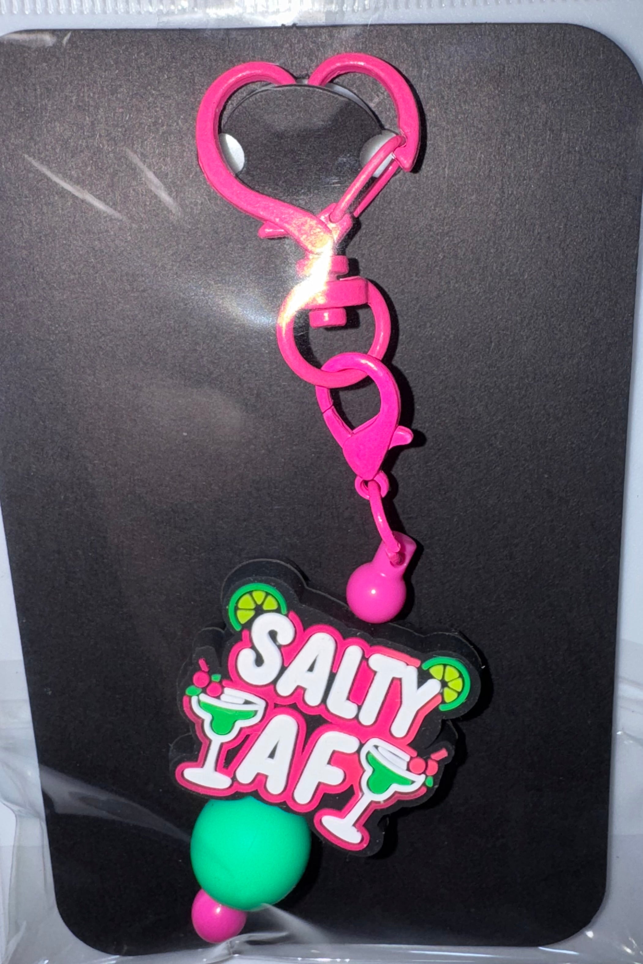 Salty AF beaded key chain