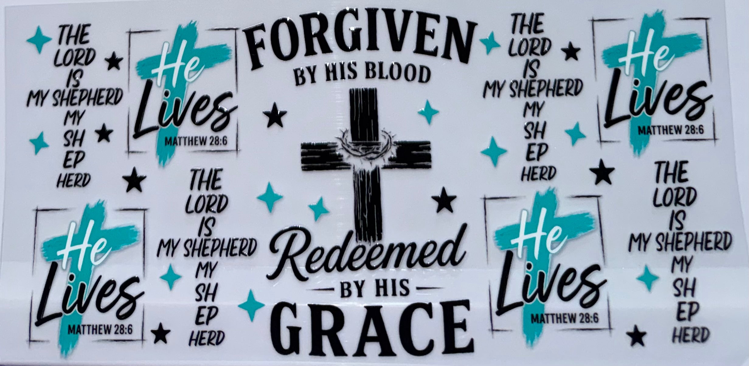Forgiven by His Blood wrap