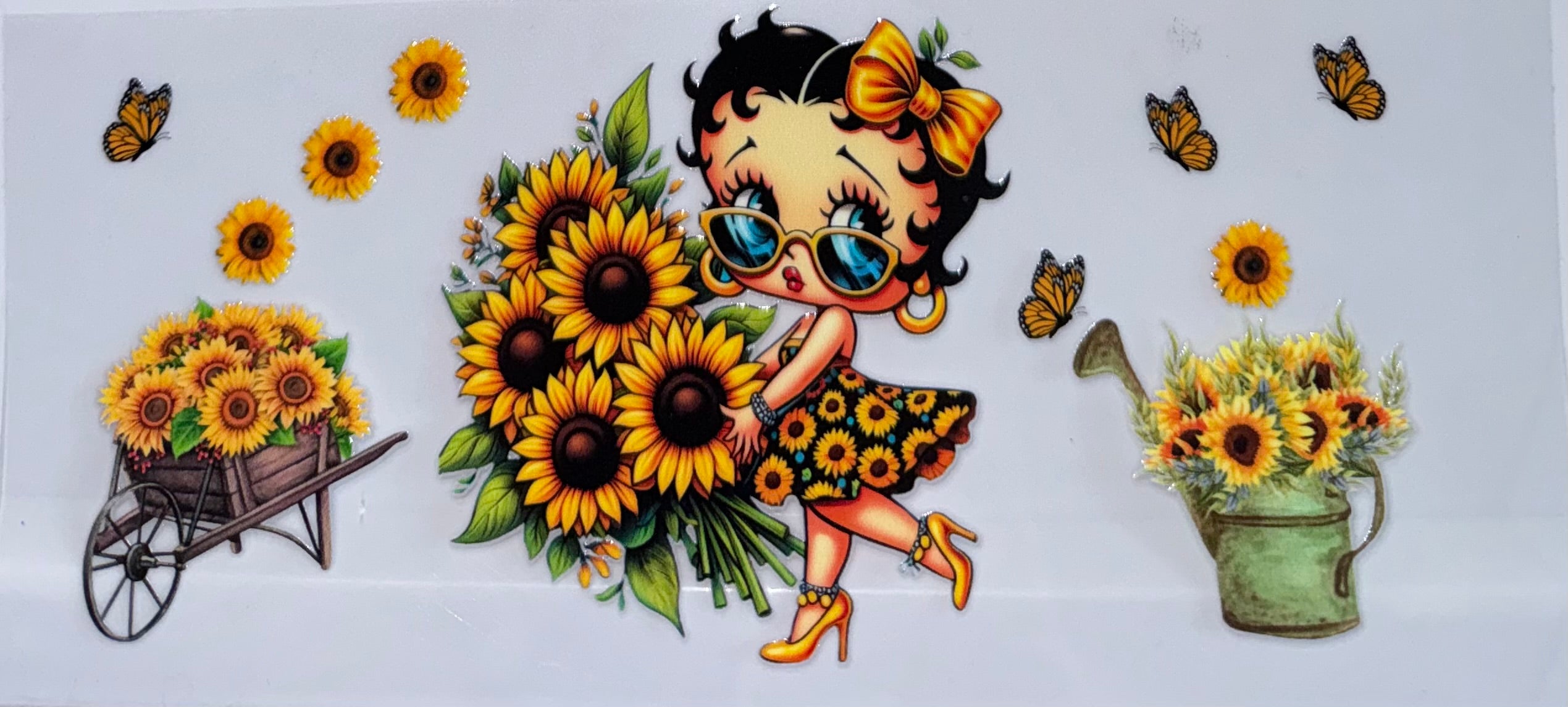 Betty Boop and Sunflowers wrap